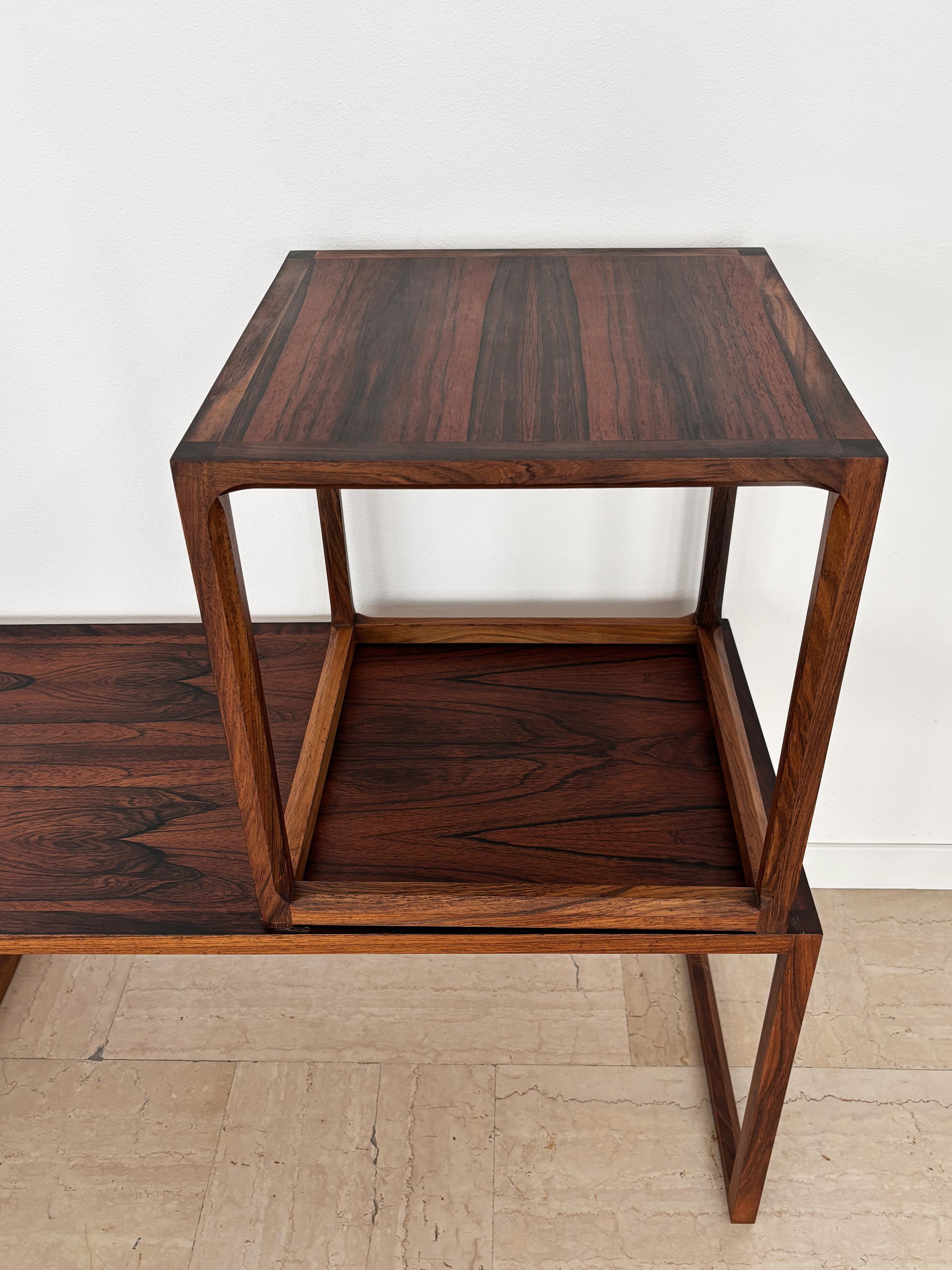Kai Kristiansen for Aksel Kiersgaard Scandinavian Dark Wood Nesting Tables 1960s For Sale 8