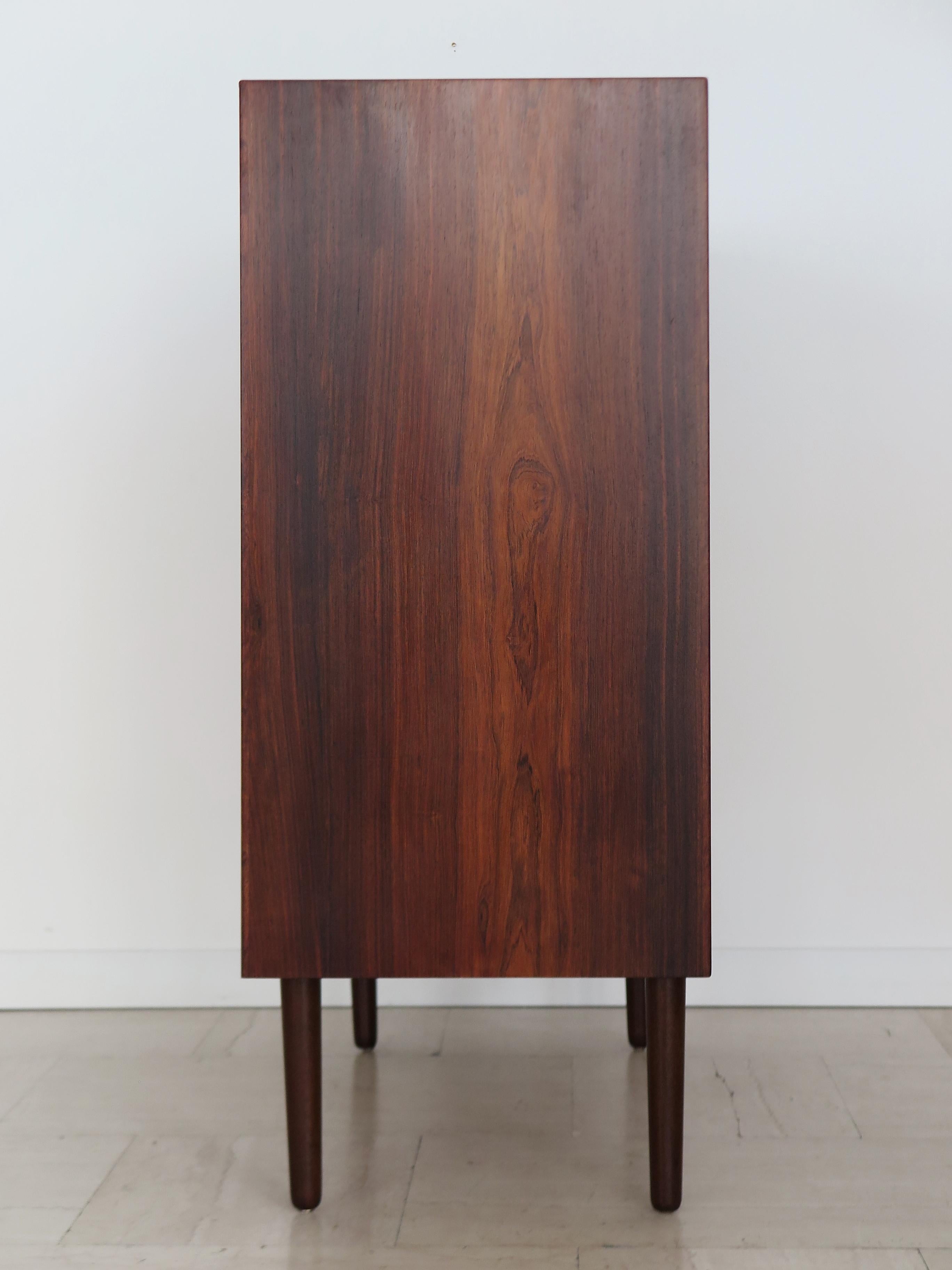 Mid-20th Century Arne Vodder Scandinavian Midcentury Dark Wood Chest of Drawers, Denmark 1960s For Sale