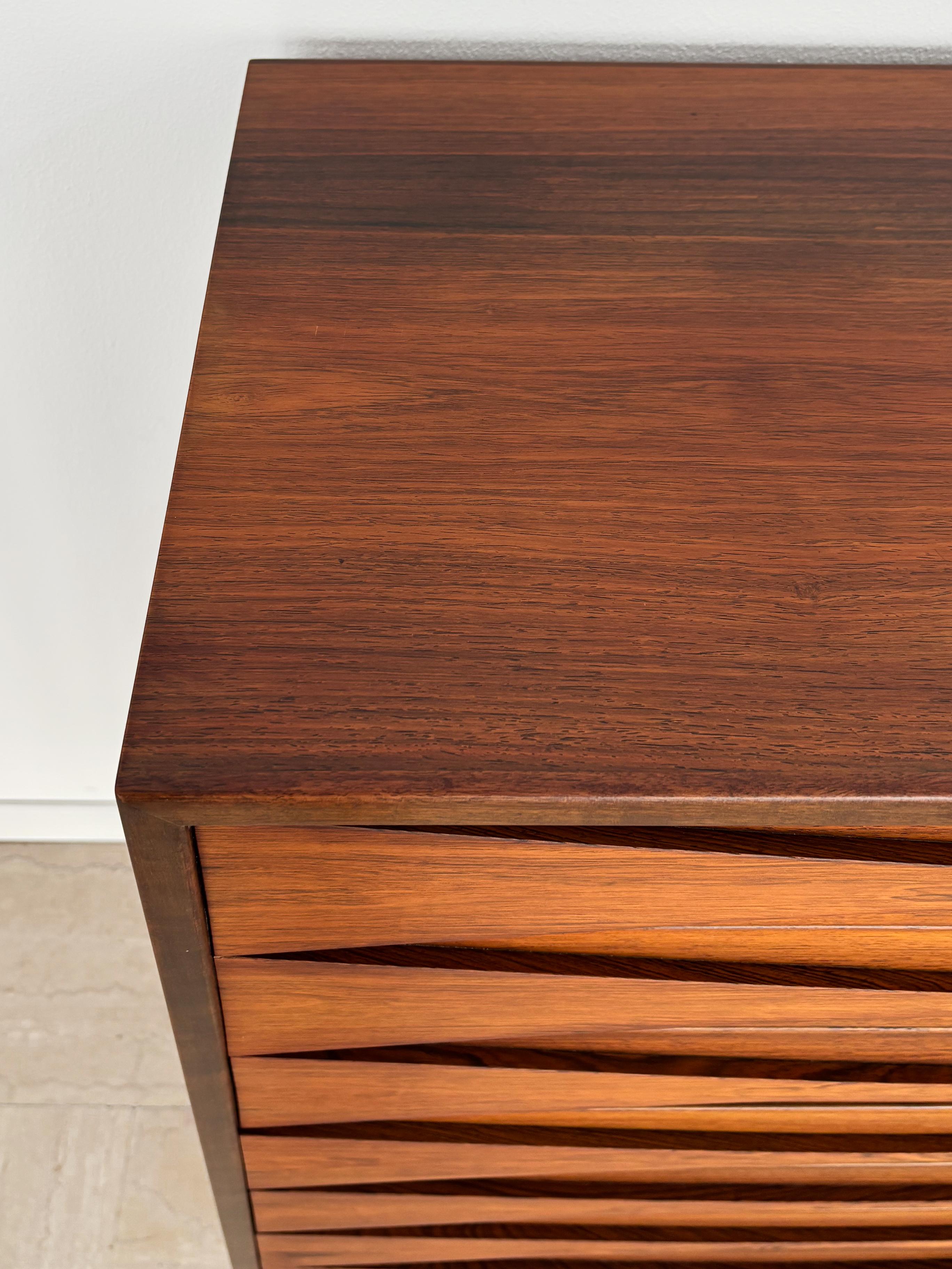 Arne Vodder Scandinavian Midcentury Dark Wood Chest of Drawers, Denmark 1960s For Sale 3
