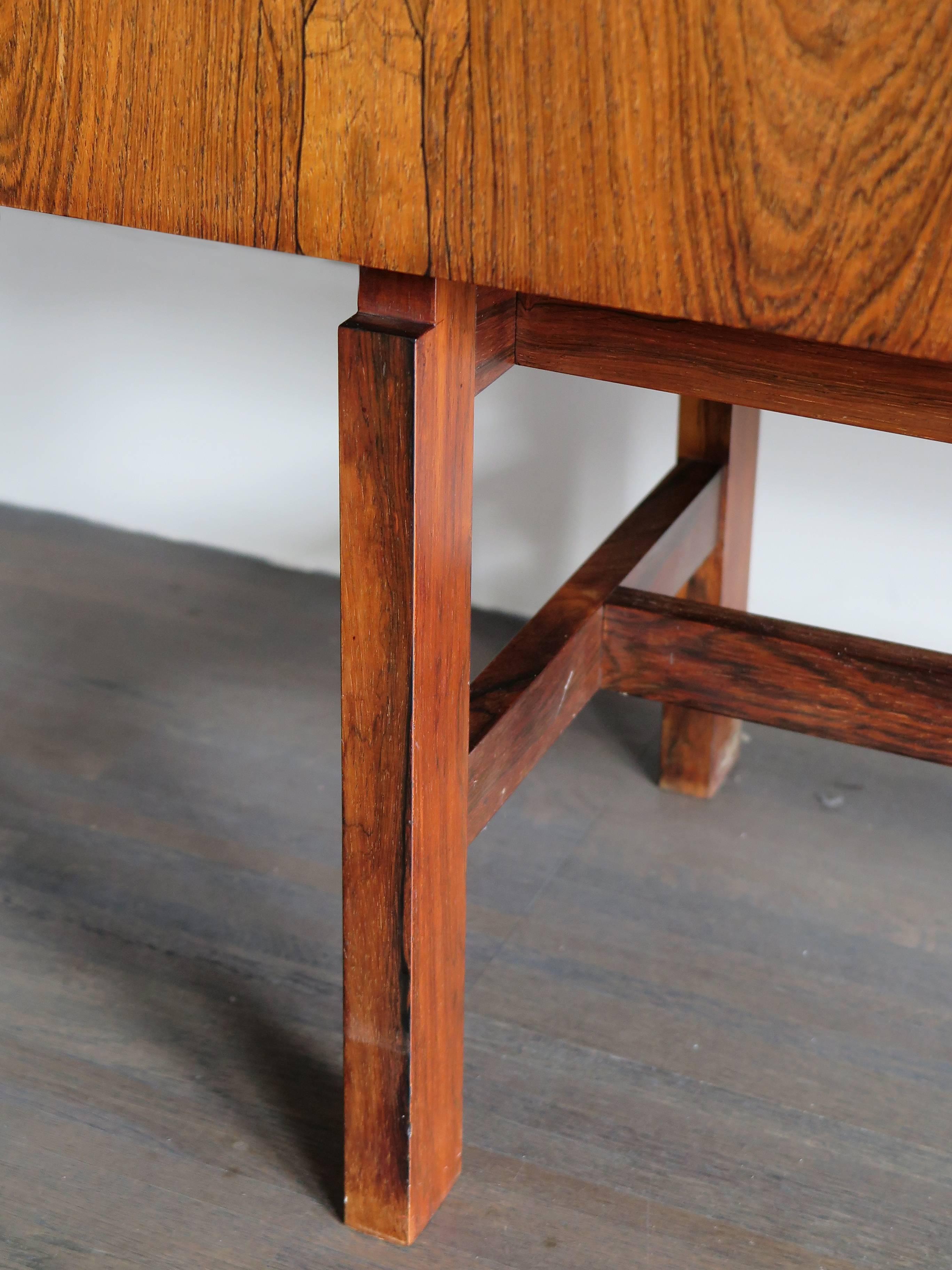 1960s Arne Vodder Midcentury Scandinavian Rosewood Hight Sideboard In Good Condition In Reggio Emilia, IT