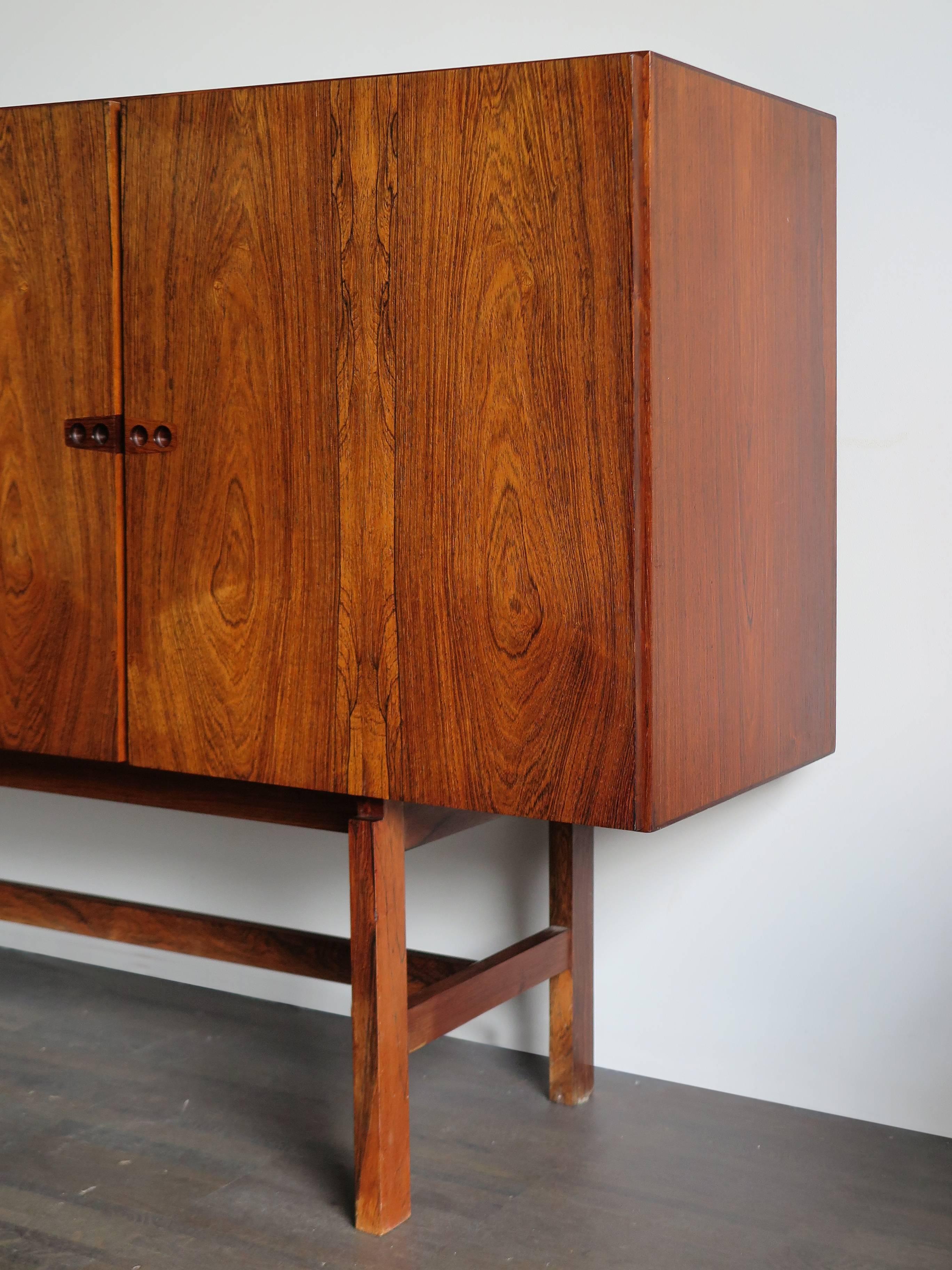 Mid-Century Modern 1960s Arne Vodder Midcentury Scandinavian Rosewood Hight Sideboard