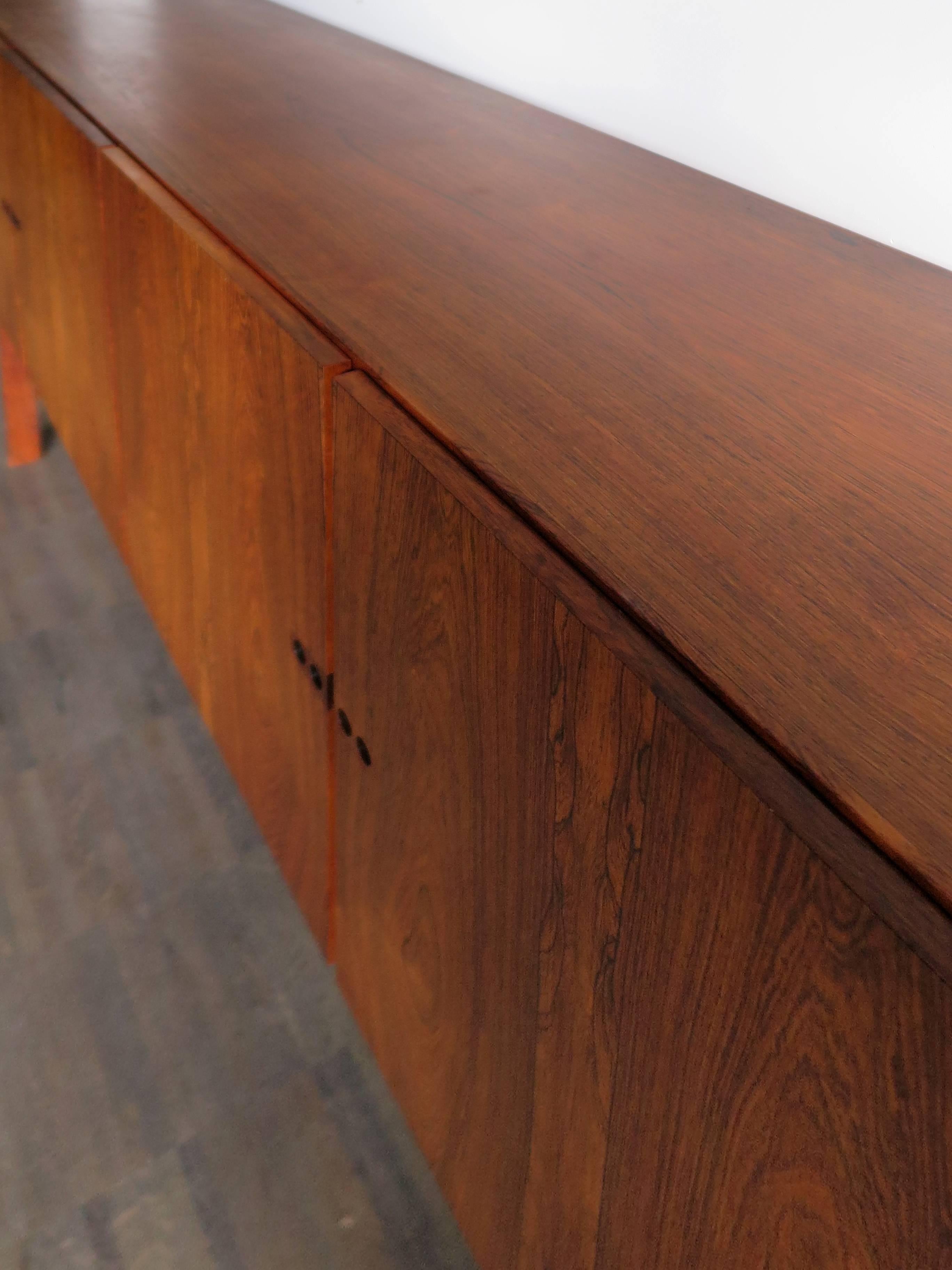 1960s Arne Vodder Midcentury Scandinavian Rosewood Hight Sideboard 1