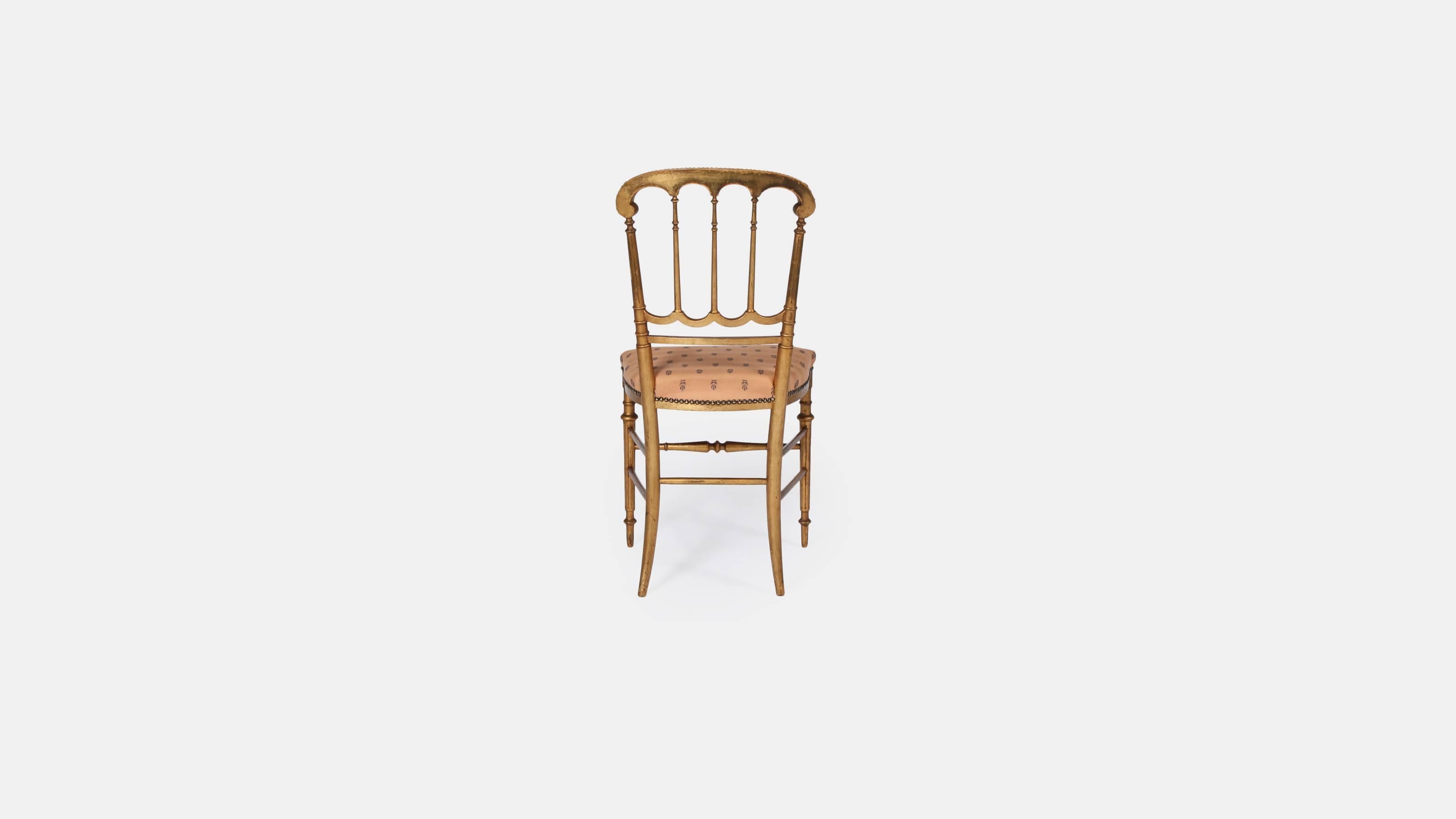 Pair of Giltwood Salon Chairs In Good Condition For Sale In Chilton, GB