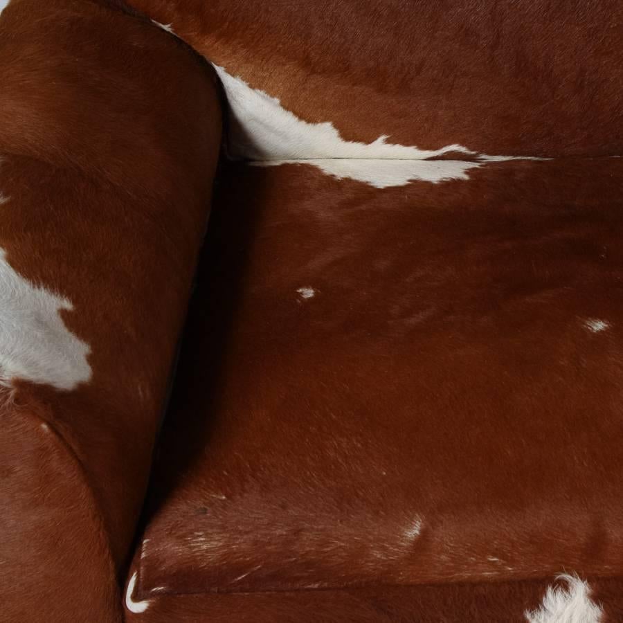 Vintage Cow Hide Sofa For Sale 1