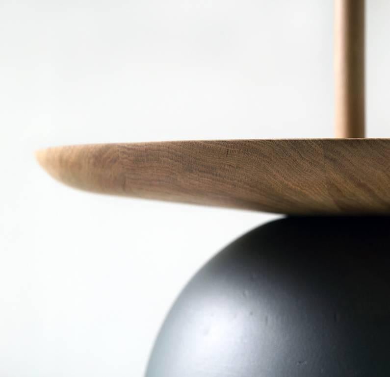 Campana is Italian for ‘bell’: table campanes is a real hybrid in that it is a table but also rings ou whenever the clapper is activated and hits the cast-iron wall. This sculptural item suggests how rituals may develop around an object, punctuating