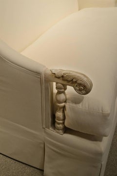 Gascogne Settee with Waterfall Skirt