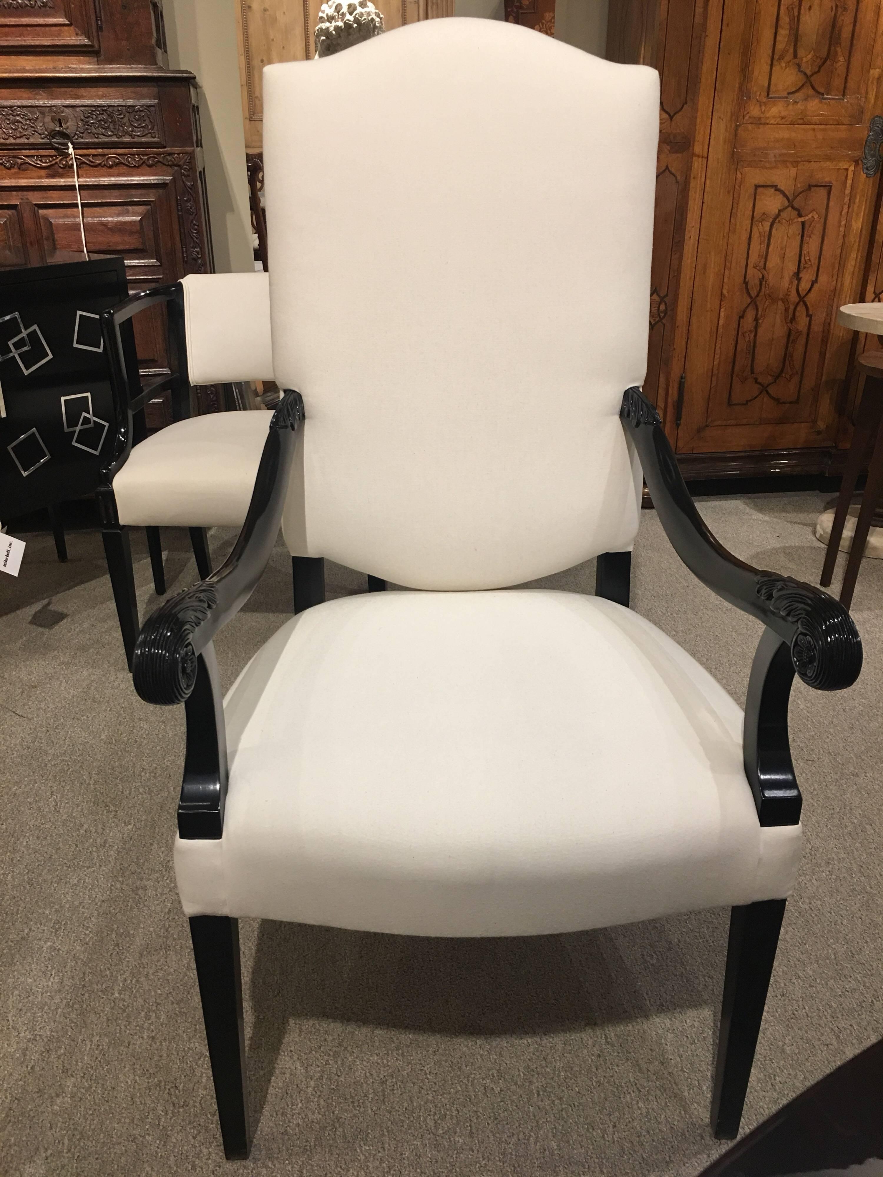 Contemporary Set of 6 Gascogne IV Armchairs For Sale