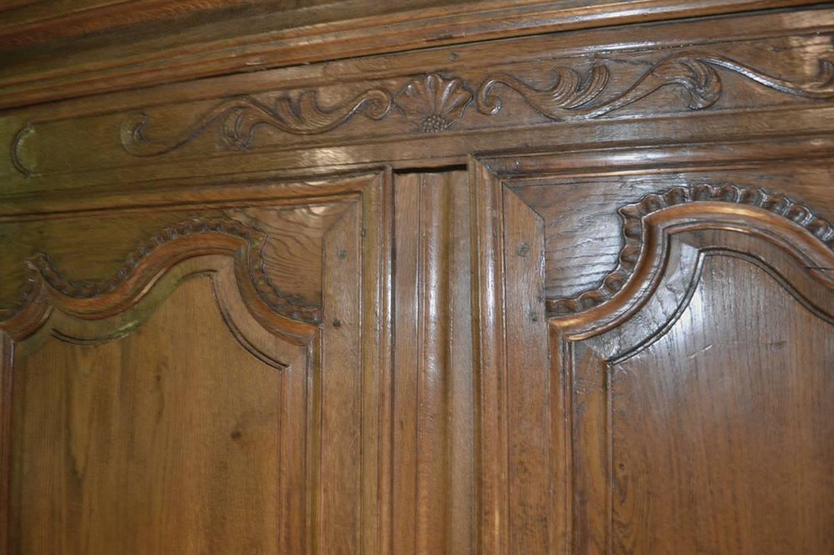 French Provincial French Oak Armoire For Sale