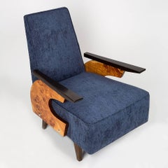20th Century Navy Blue Armchair, 1960s