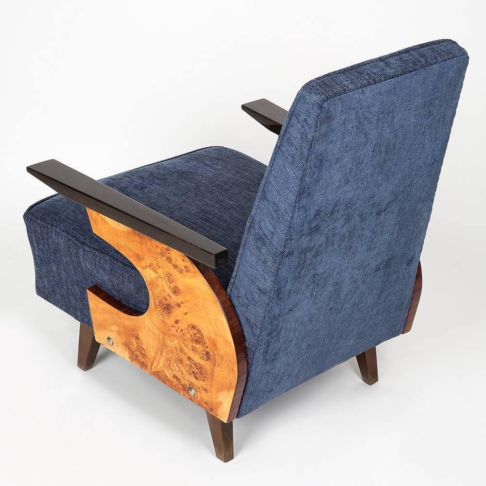 20th Century Navy Blue Armchair, 1960s For Sale 2