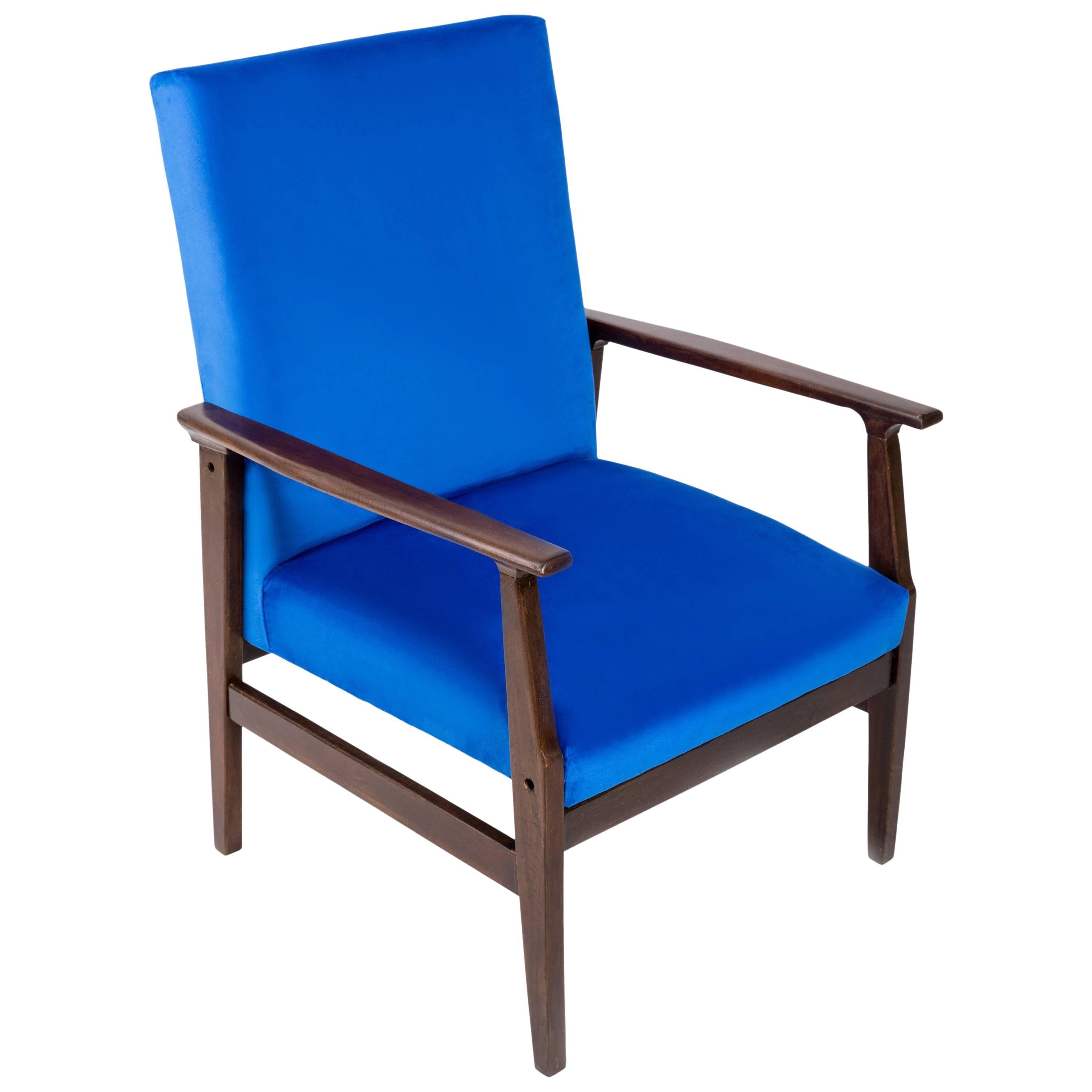 Royal Blue Vintage Armchair, B-14 Type, 1960s