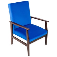 Royal Blue Vintage Armchair, B-14 Type, 1960s