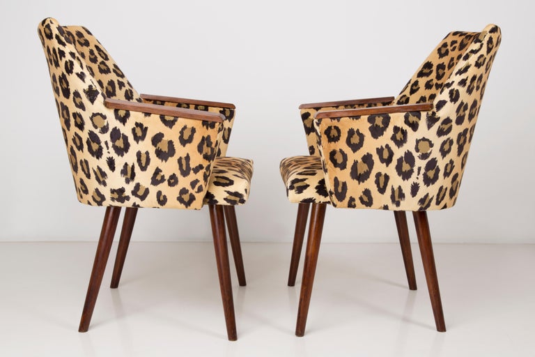 Set of Two Mid-Century Modern Leopard Print Chairs, 1960s, Germany For Sale 6