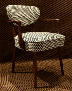 Sedia da pranzo Nest, jacquard di ispirazione Art Déco, Vintola Studio