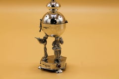 Silver Judaica Jewish Besamim Spice Box Tower