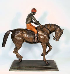 Le Grand Jockey, une statue en bronze d'après une œuvre d'Isidore Jules Bonheur