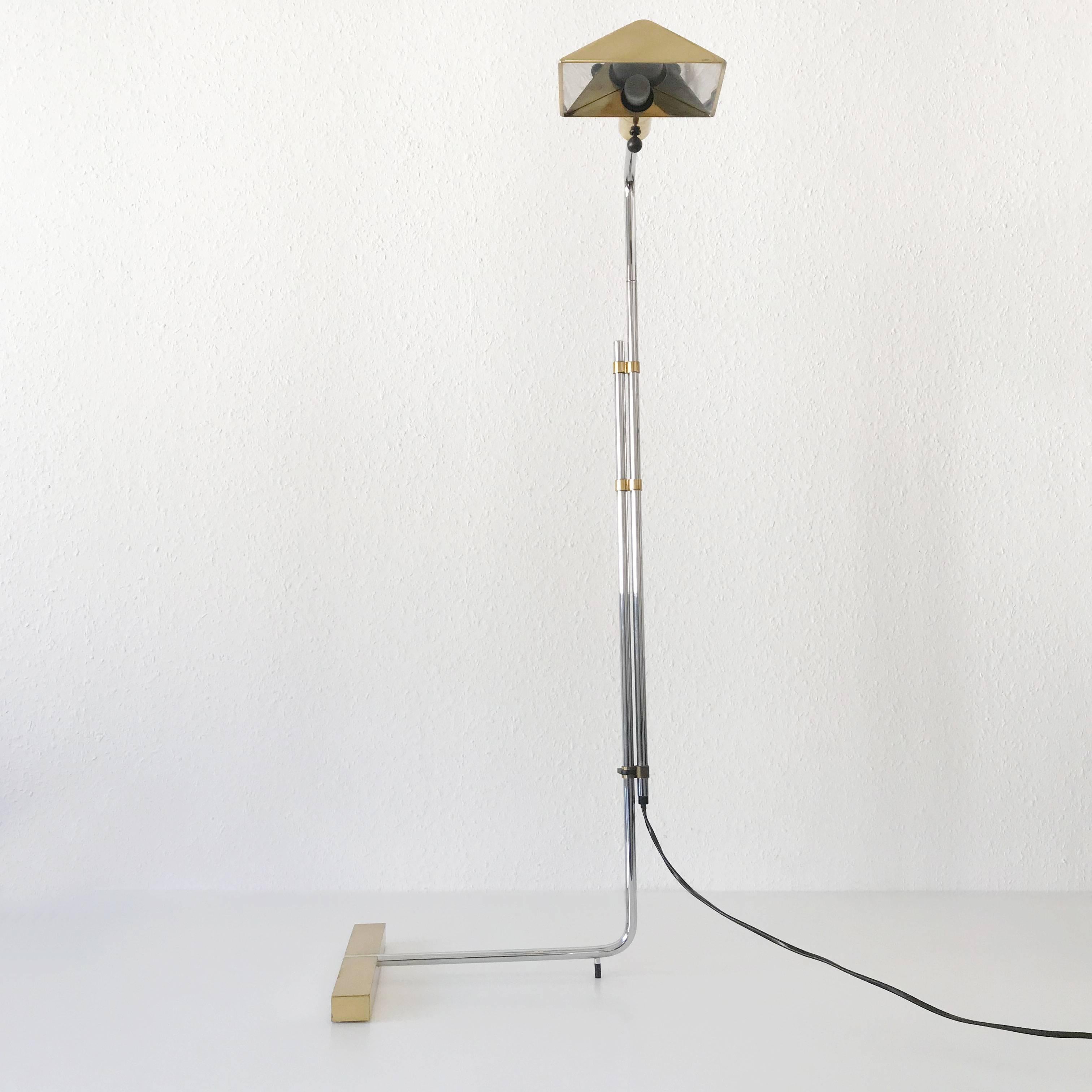 Brass Articulated Floor Lamp by Cedric Hartman for Jack Lenor Larsen, 1966
