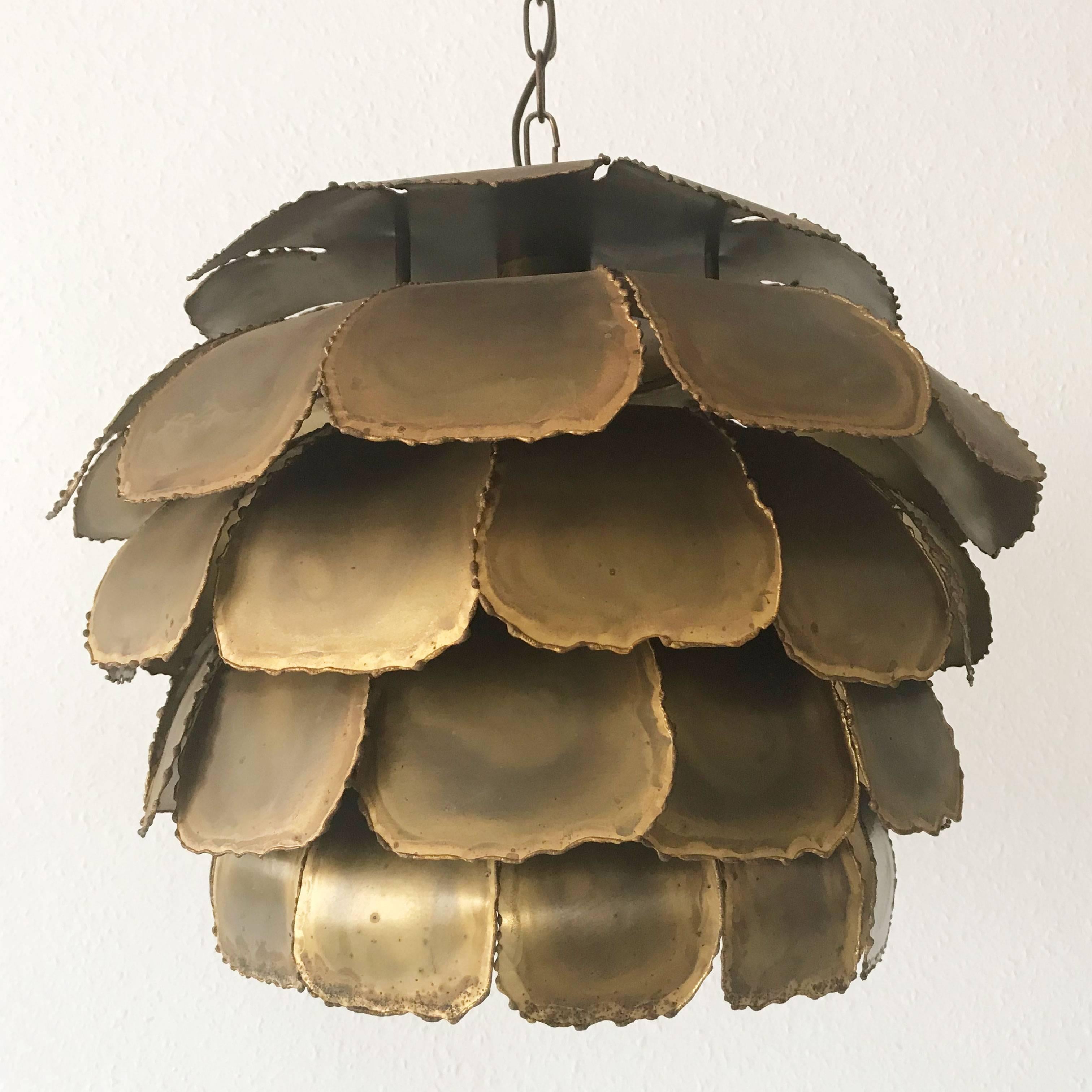 Brass Pendant Lamp Artichoke by Svend Aage Holm Sorensen for Holm Sørensen, 1960s
