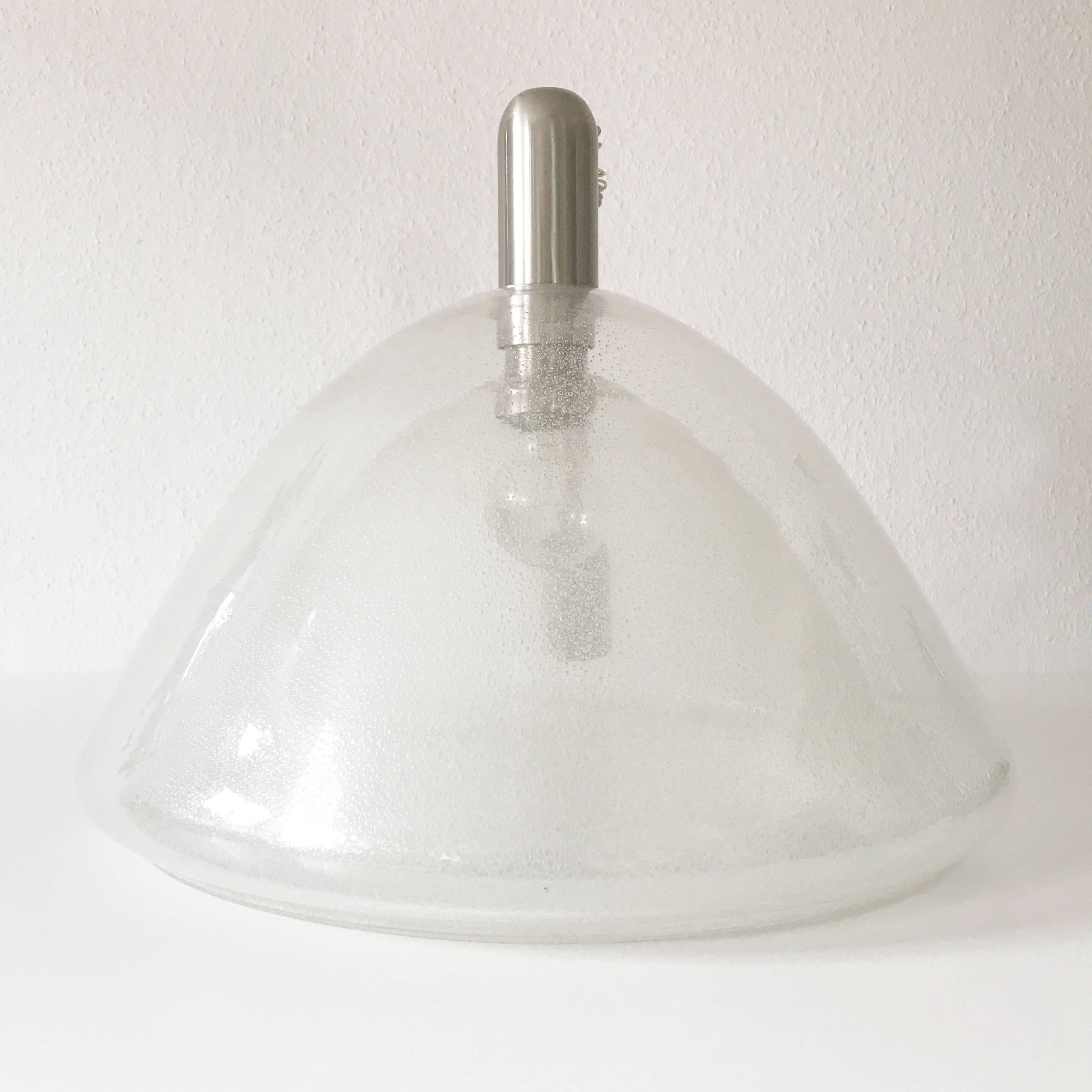 Large Two-Layer Murano Glass Pendant Lamp by Carlo Nason for Mazzega, 1960s For Sale 2