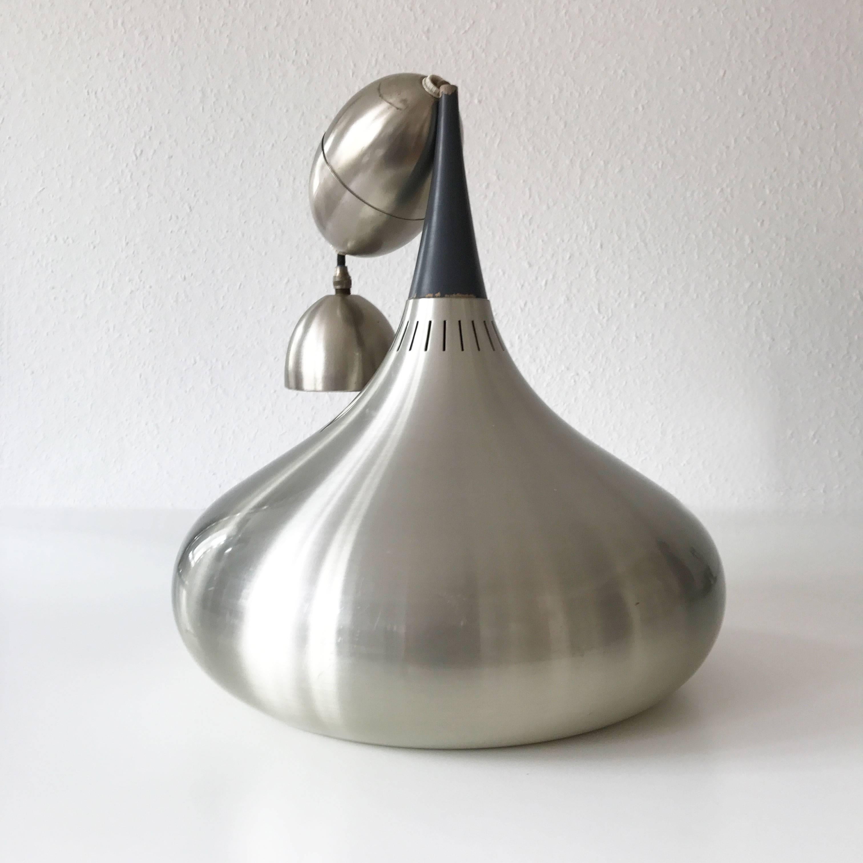 Aluminum Pendant Lamp Orient by Jo Hammerborg for Fog & Mørup, Denmark, 1960s
