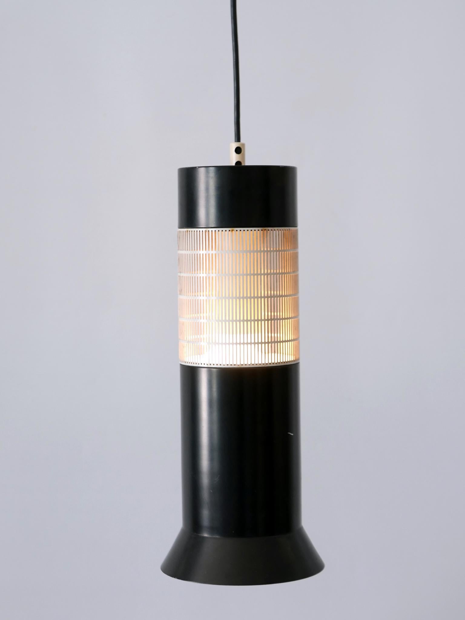Aluminum Elegant Mid-Century Modern Pendant Lamp or Hanging Light Germany 1960s For Sale