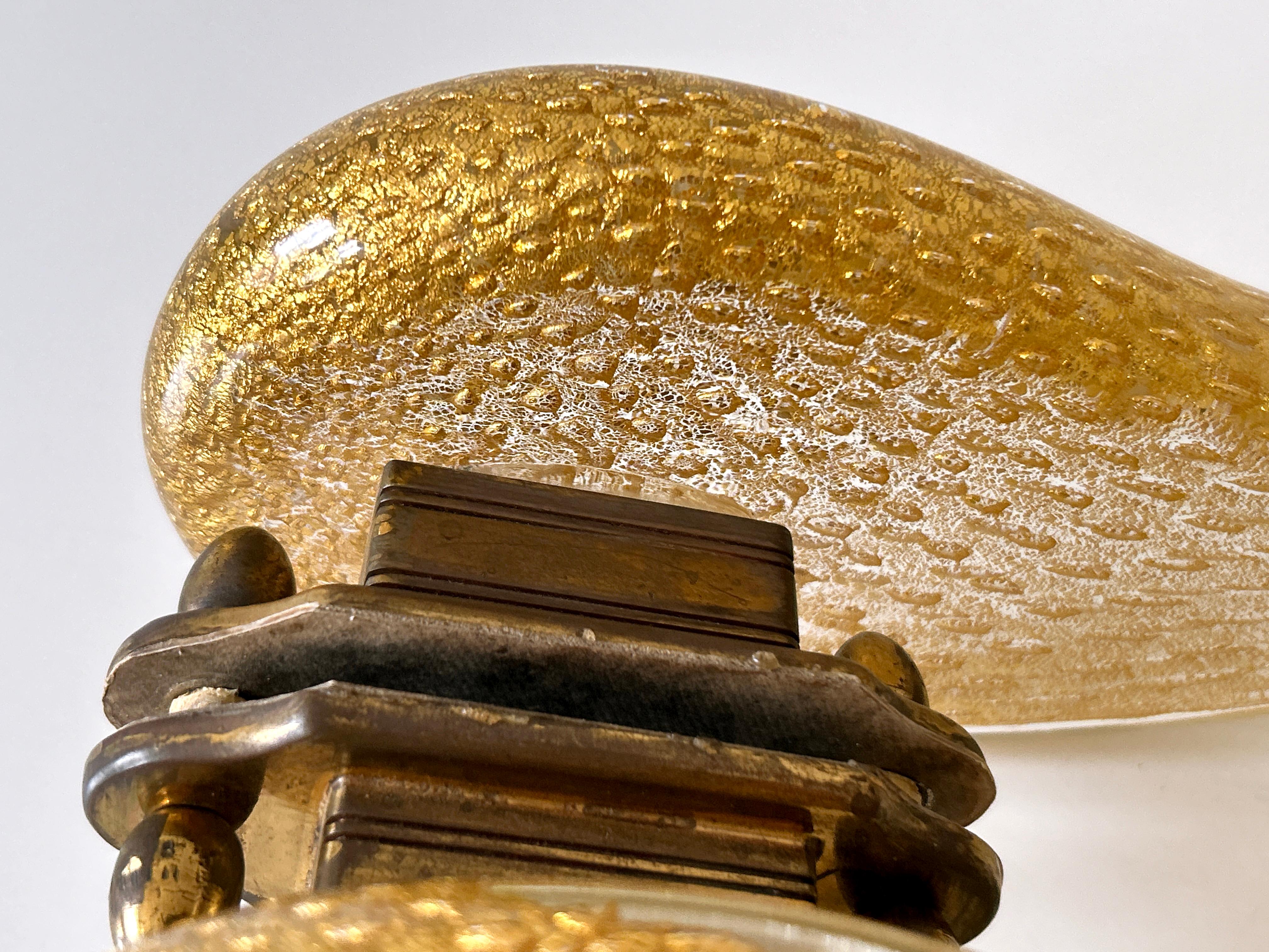 Exceptional Mid-Century Murano Glass Push & Pull Door Handles by Seguso 1950s For Sale 12