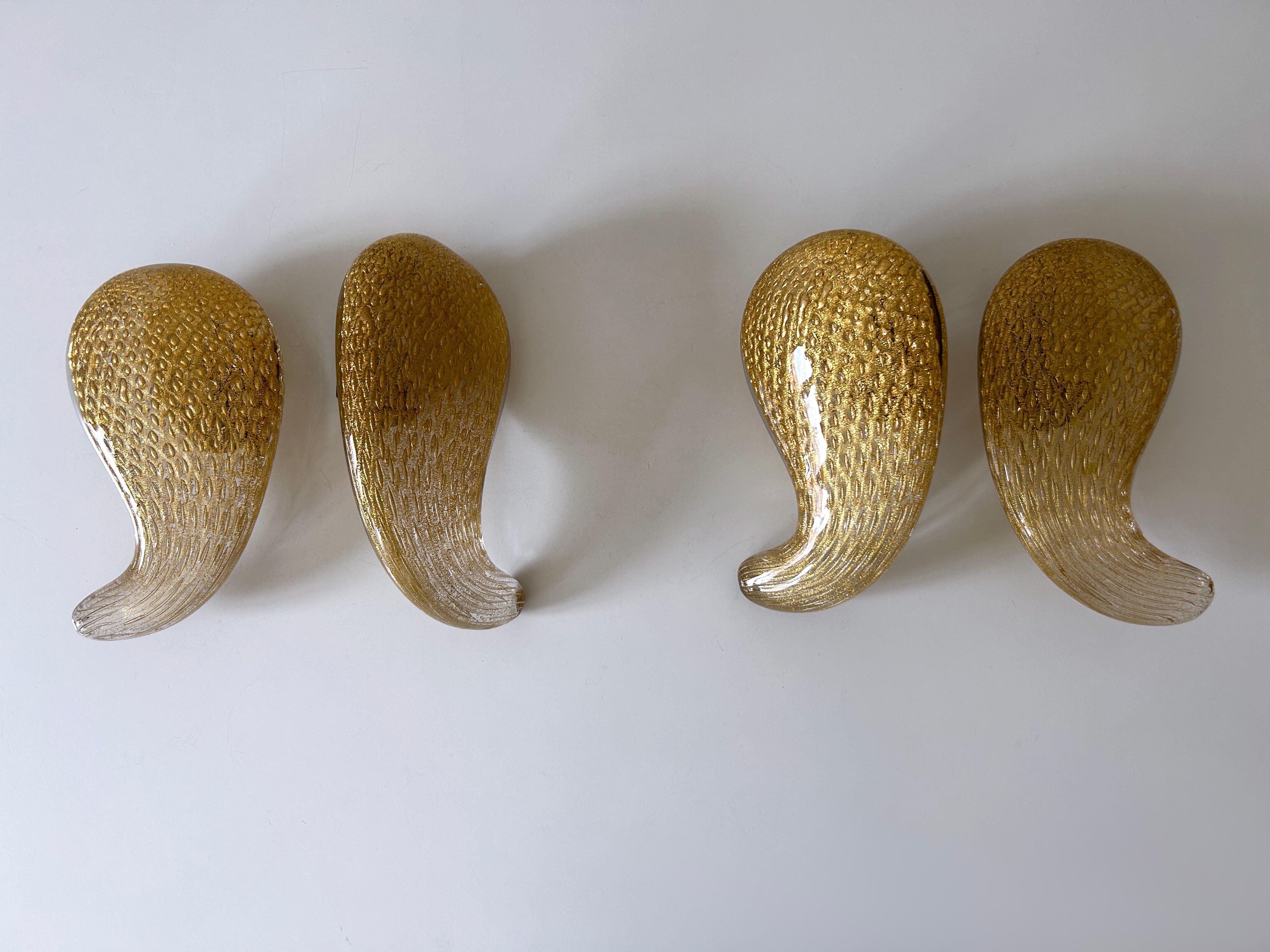 Exceptional Mid-Century Murano Glass Push & Pull Door Handles by Seguso 1950s For Sale 10