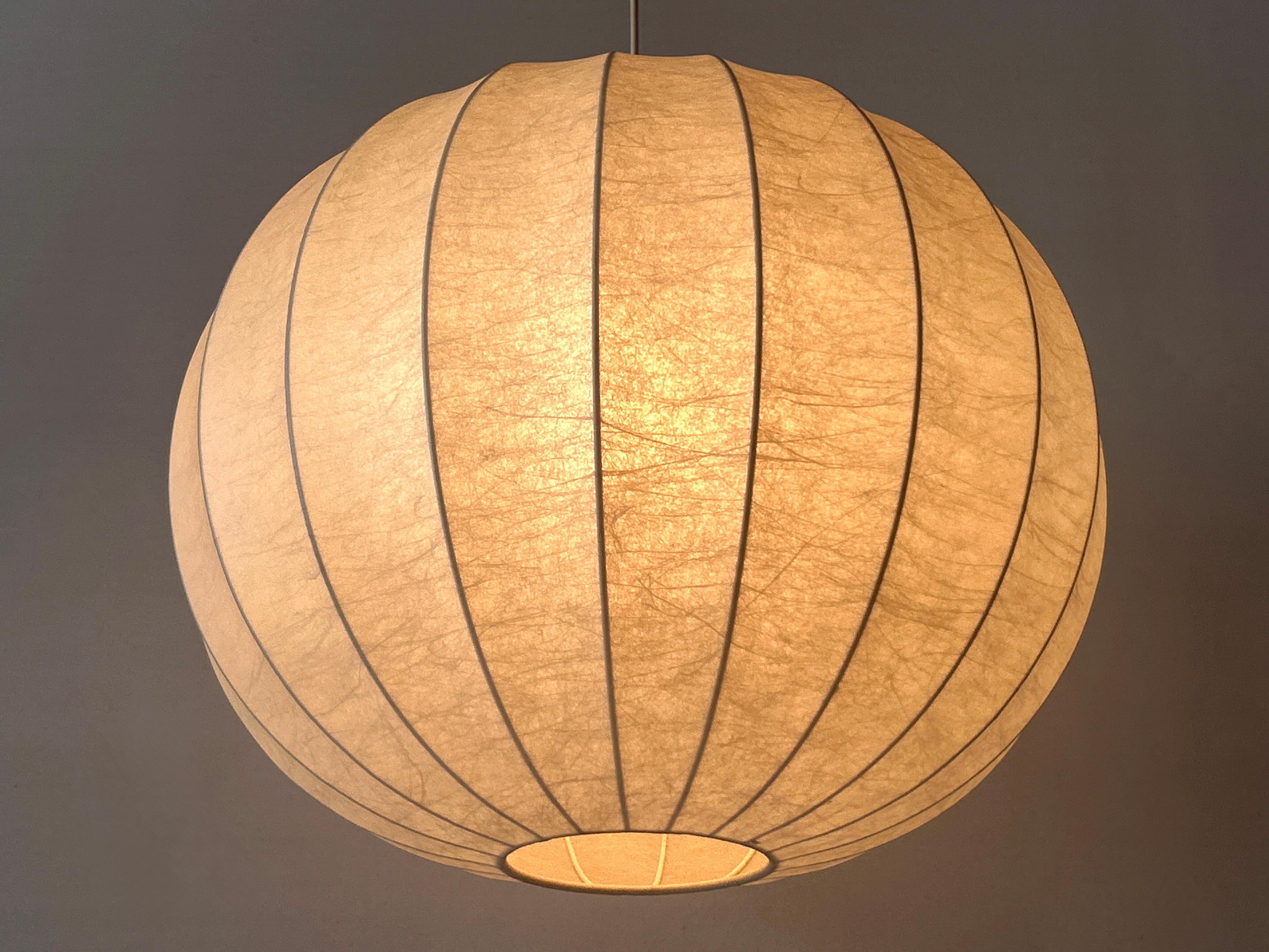 XL Lampada a sospensione o lampada a sospensione Goldkant Cocoon della metà del secolo, Germania 1960 in vendita 8