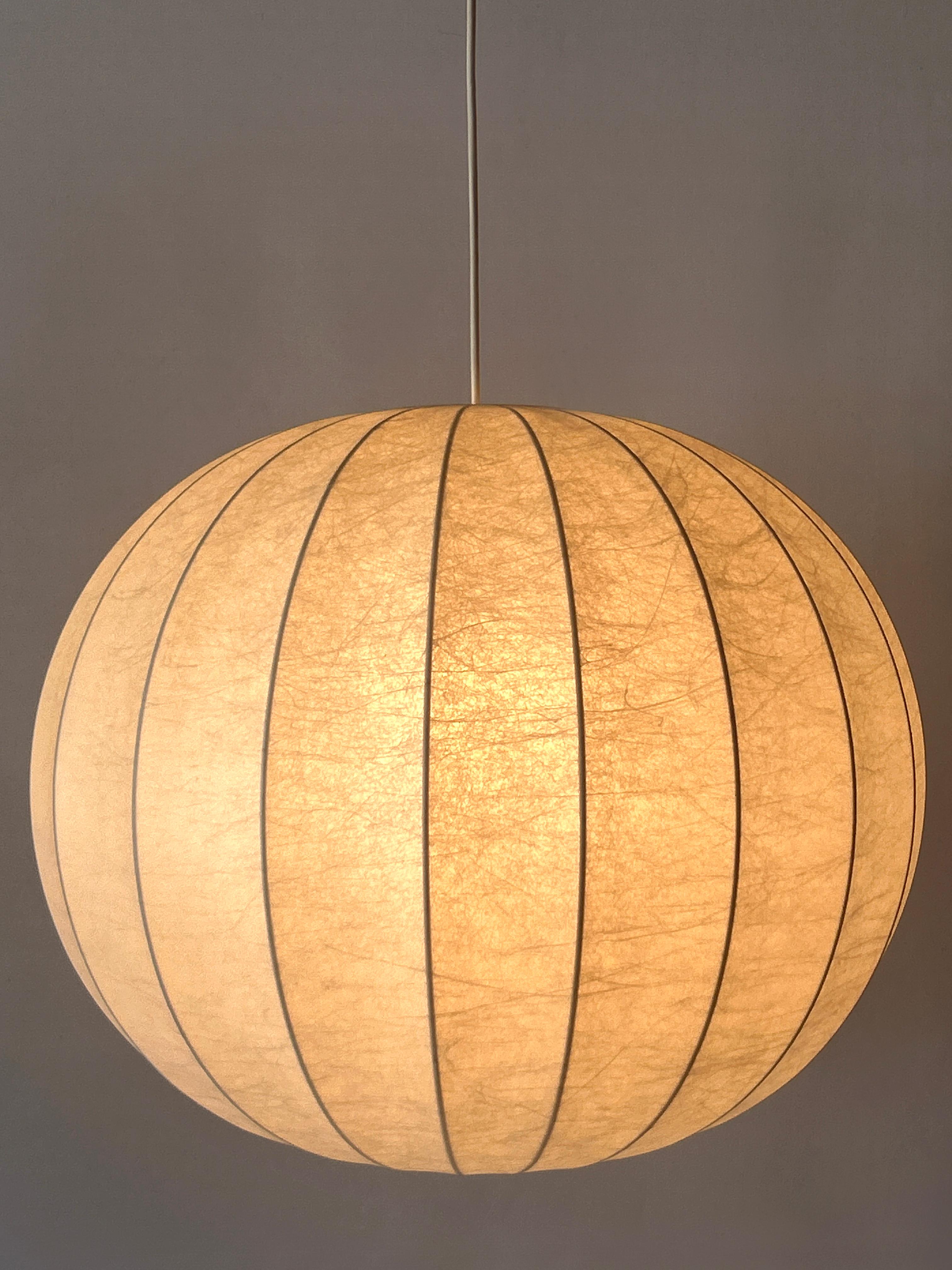 XL Lampada a sospensione o lampada a sospensione Goldkant Cocoon della metà del secolo, Germania 1960 in vendita 3