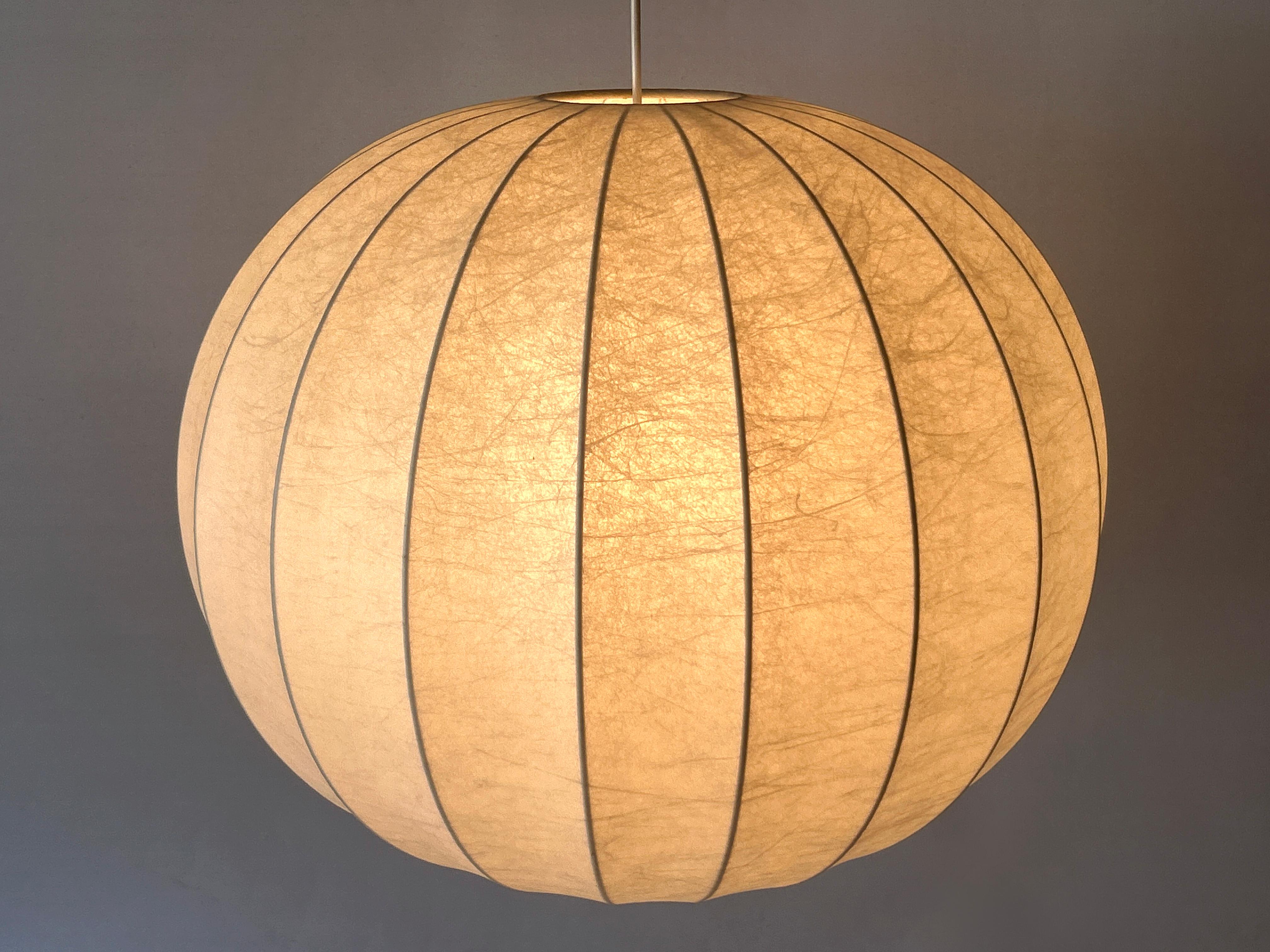 XL Lampada a sospensione o lampada a sospensione Goldkant Cocoon della metà del secolo, Germania 1960 in vendita 6