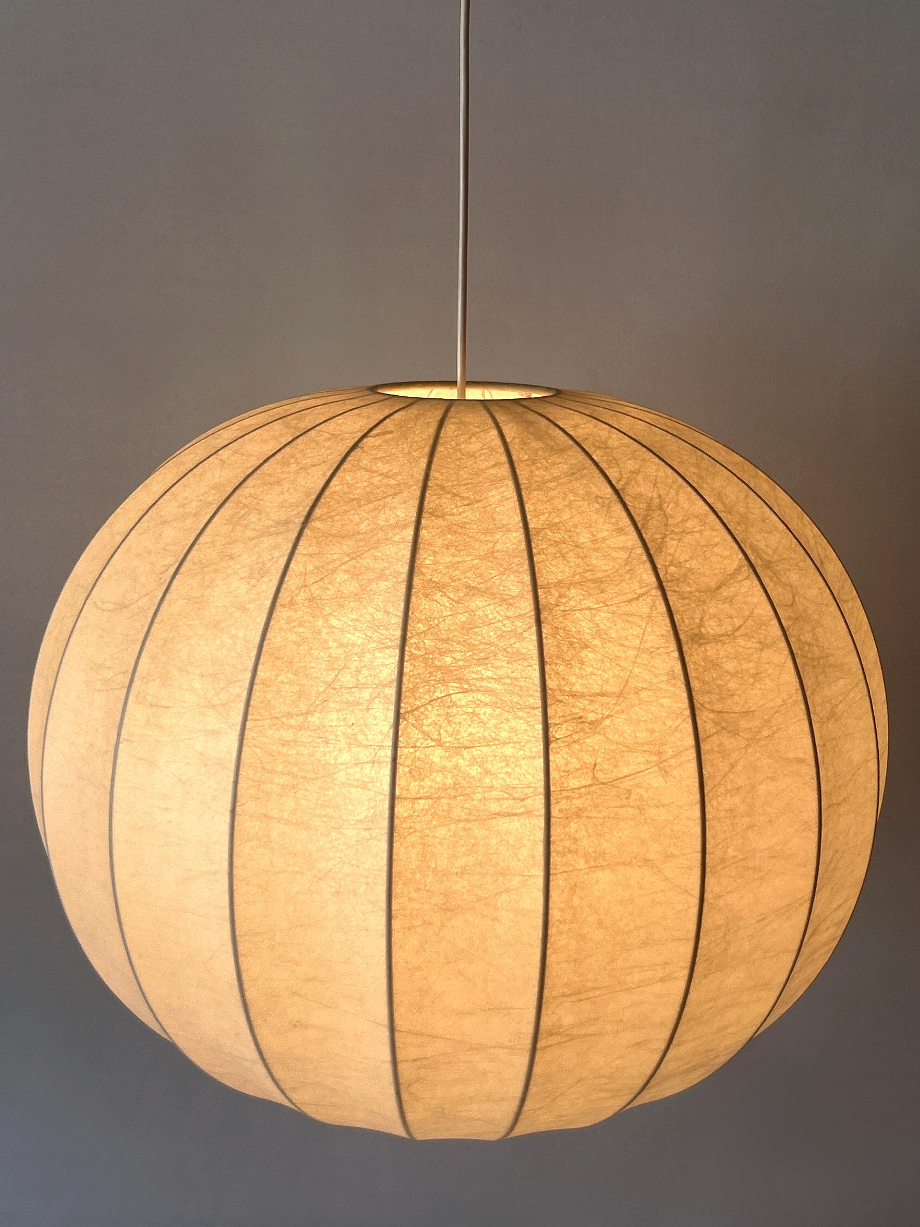 XL Lampada a sospensione o lampada a sospensione Goldkant Cocoon della metà del secolo, Germania 1960 in vendita 1