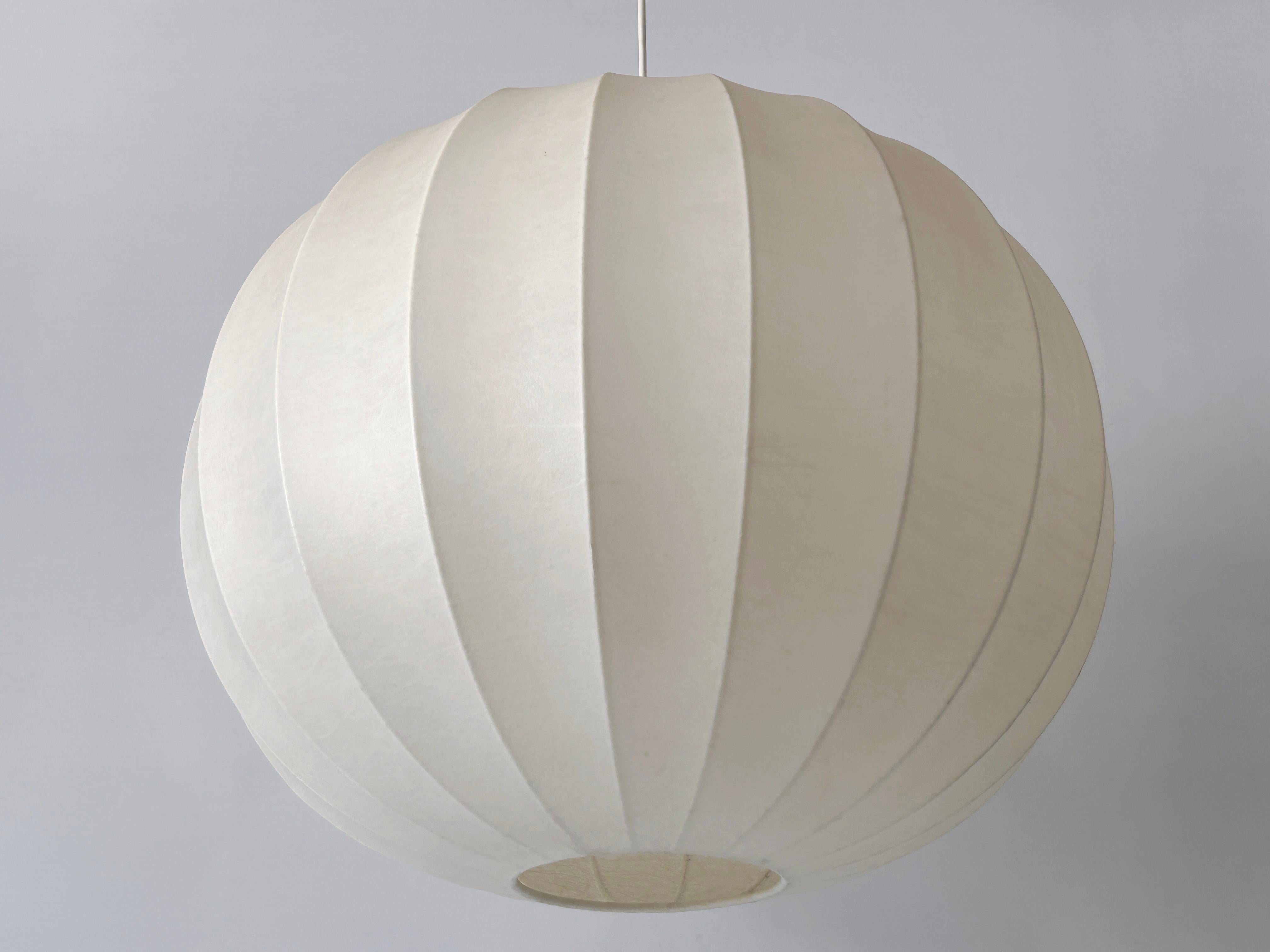 XL Lampada a sospensione o lampada a sospensione Goldkant Cocoon della metà del secolo, Germania 1960 in vendita 7