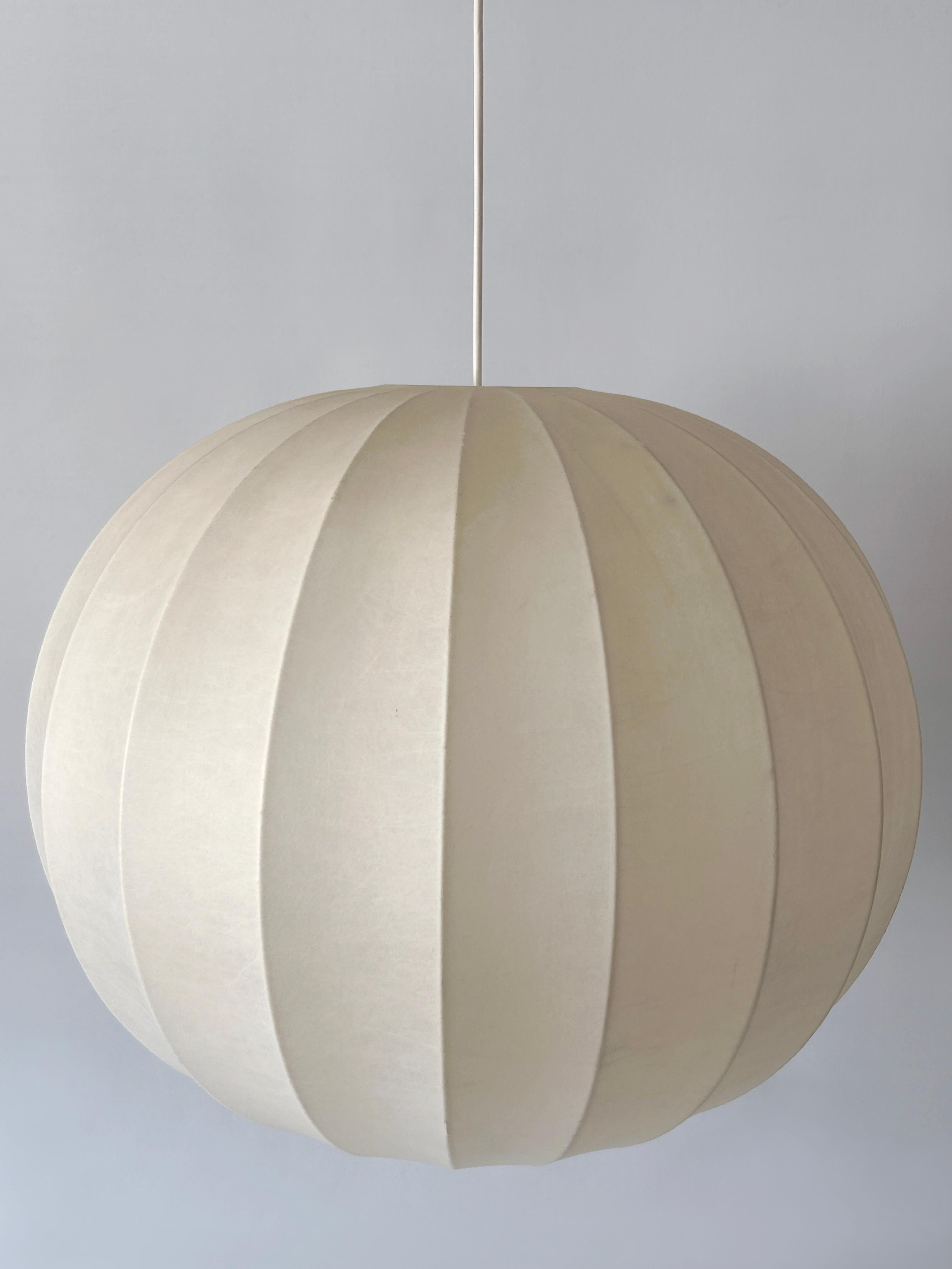XL Lampada a sospensione o lampada a sospensione Goldkant Cocoon della metà del secolo, Germania 1960 in vendita 2