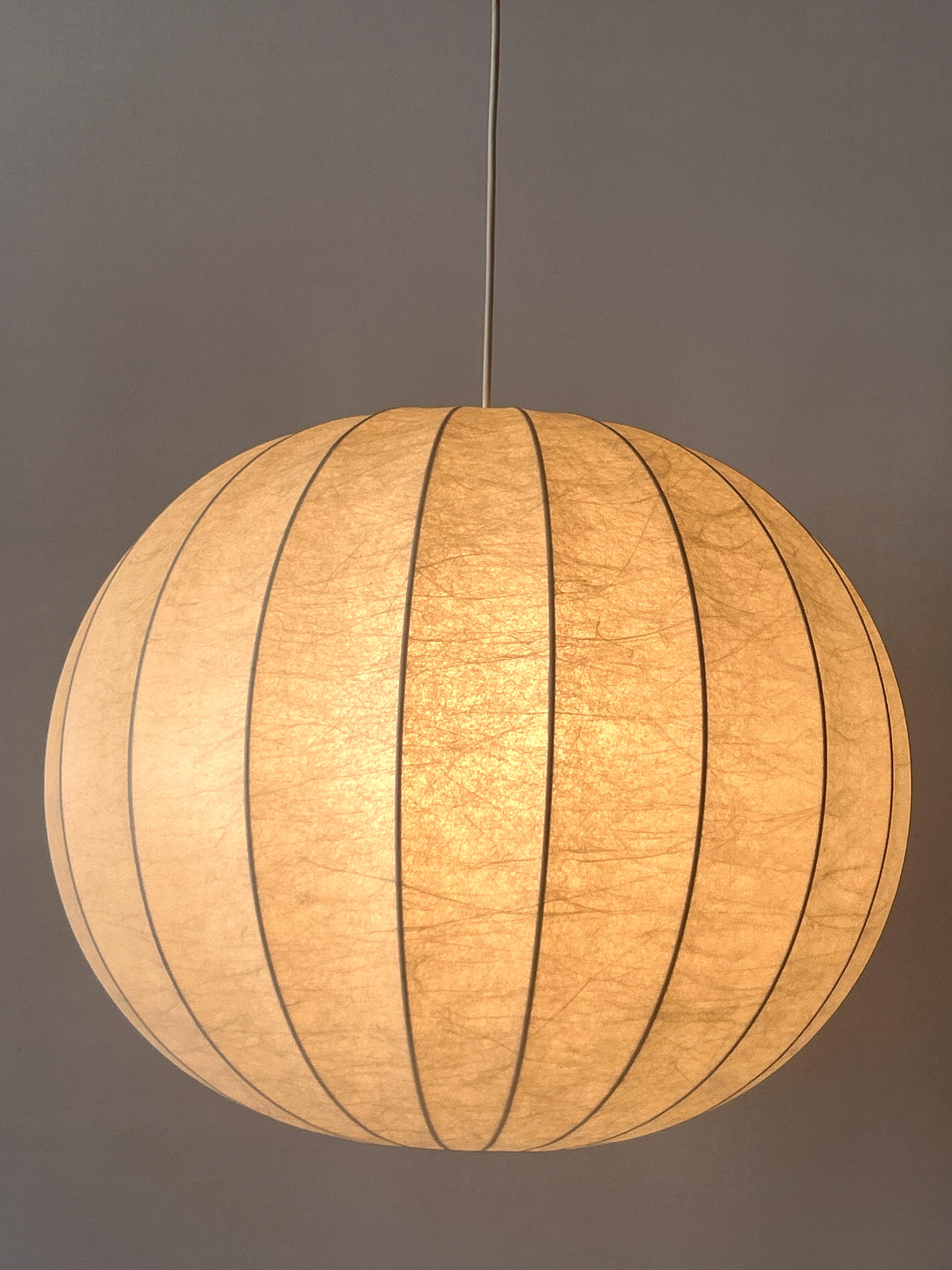 XL Lampada a sospensione o lampada a sospensione Goldkant Cocoon della metà del secolo, Germania 1960 in vendita 4