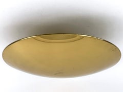 Grande lampada da incasso o applique vintage in ottone di Florian Schulz, Germania, anni '70