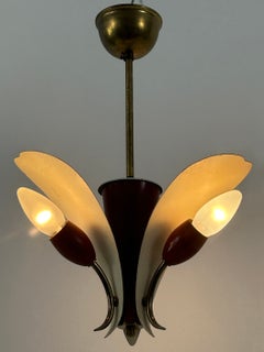 Extremely Rare & Elegant Mid Century Modern Pendant Lamp or Hanging Light 1960s