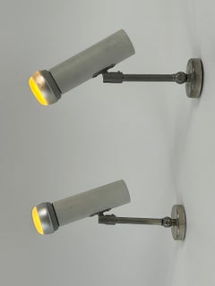 Set di due lampade da soffitto, applique o faretti in stile minimalista di Beisl, anni '70