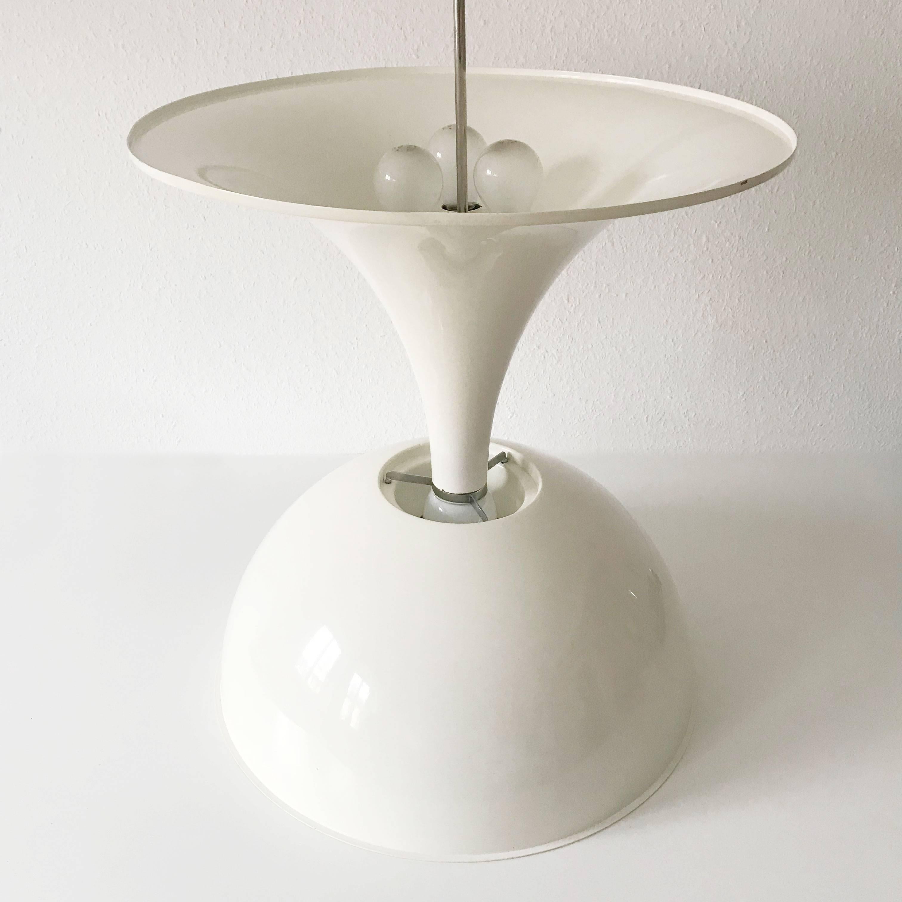 Lacquered Large Pendant Lamp by Ecolight, Milano, Italy, 1970s