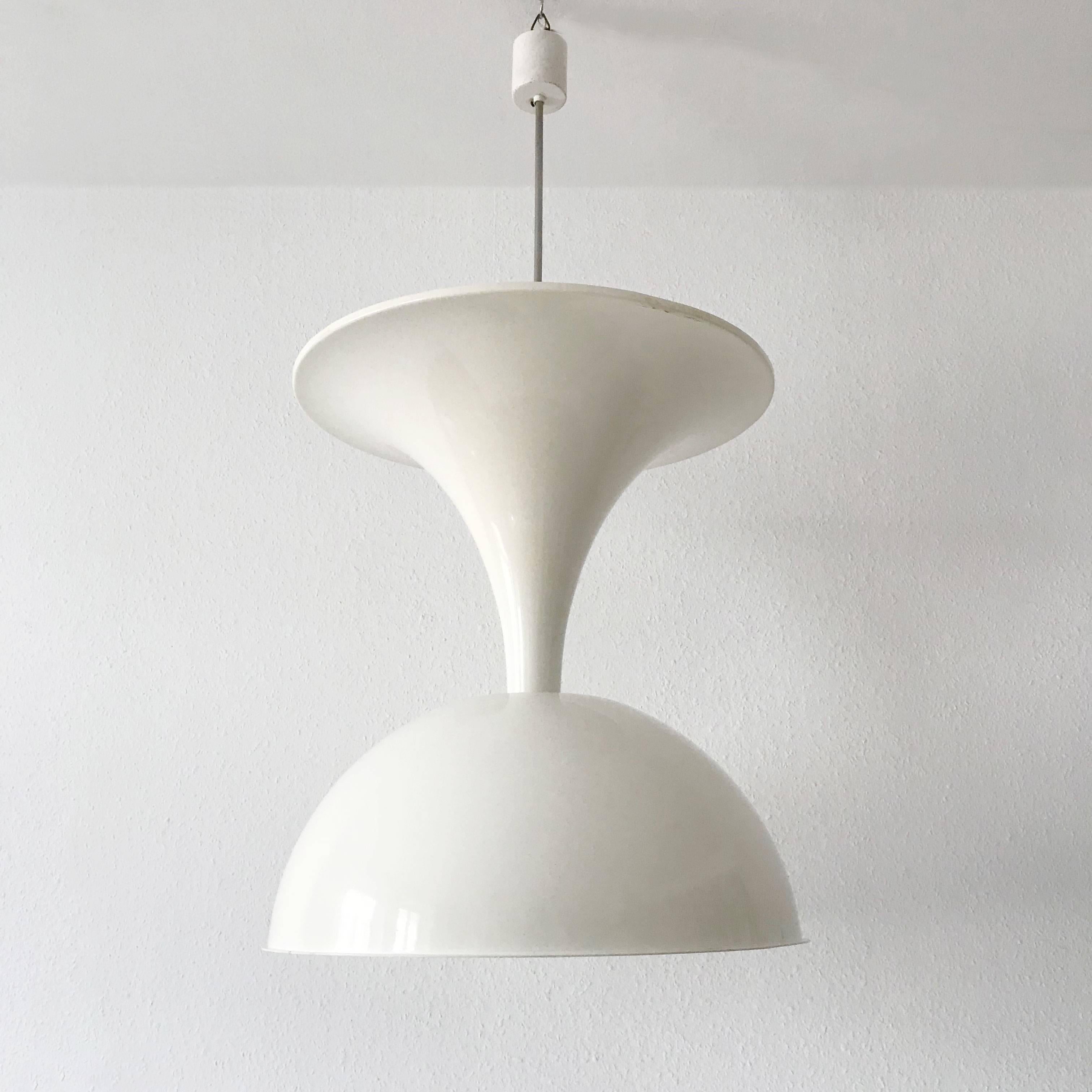 Mid-Century Modern Large Pendant Lamp by Ecolight, Milano, Italy, 1970s