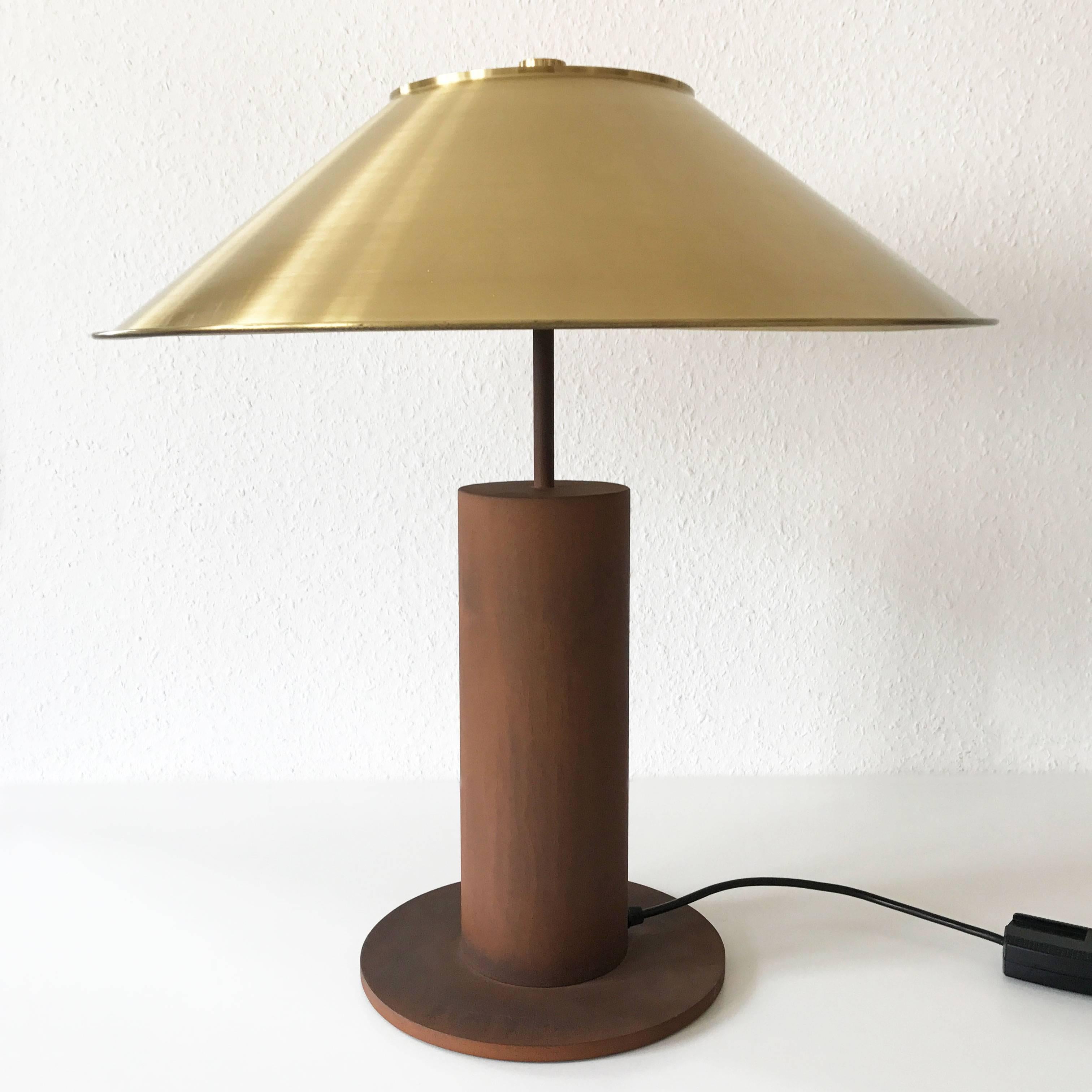 Large Mid Century Modern Table Lamp by Peter Prelller for Tecta Germany 1980s In Good Condition For Sale In Munich, DE