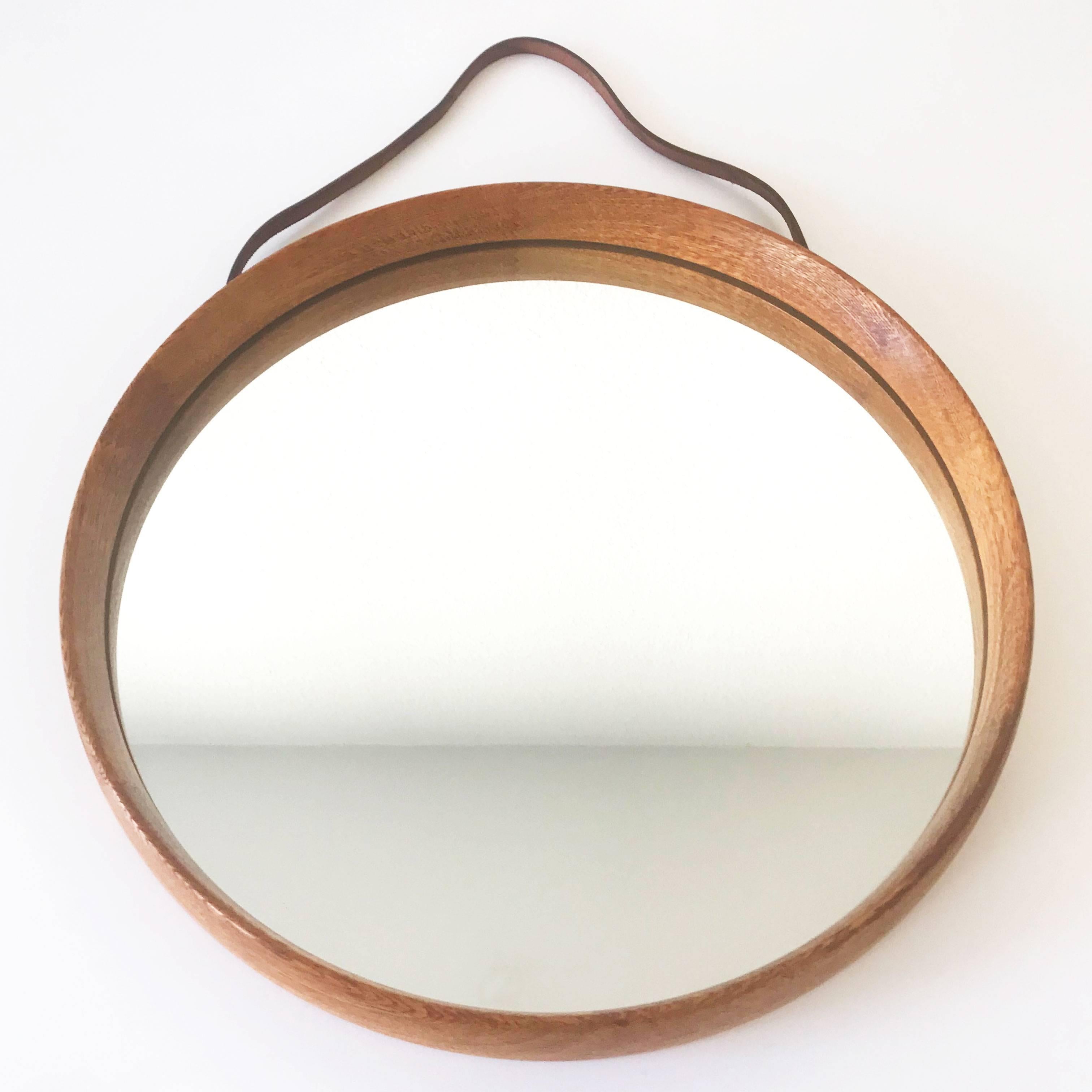 Mid-Century Modern Mid Century Modern Wall Mirror by Uno & Östen Kristiansson for Luxus Sweden For Sale