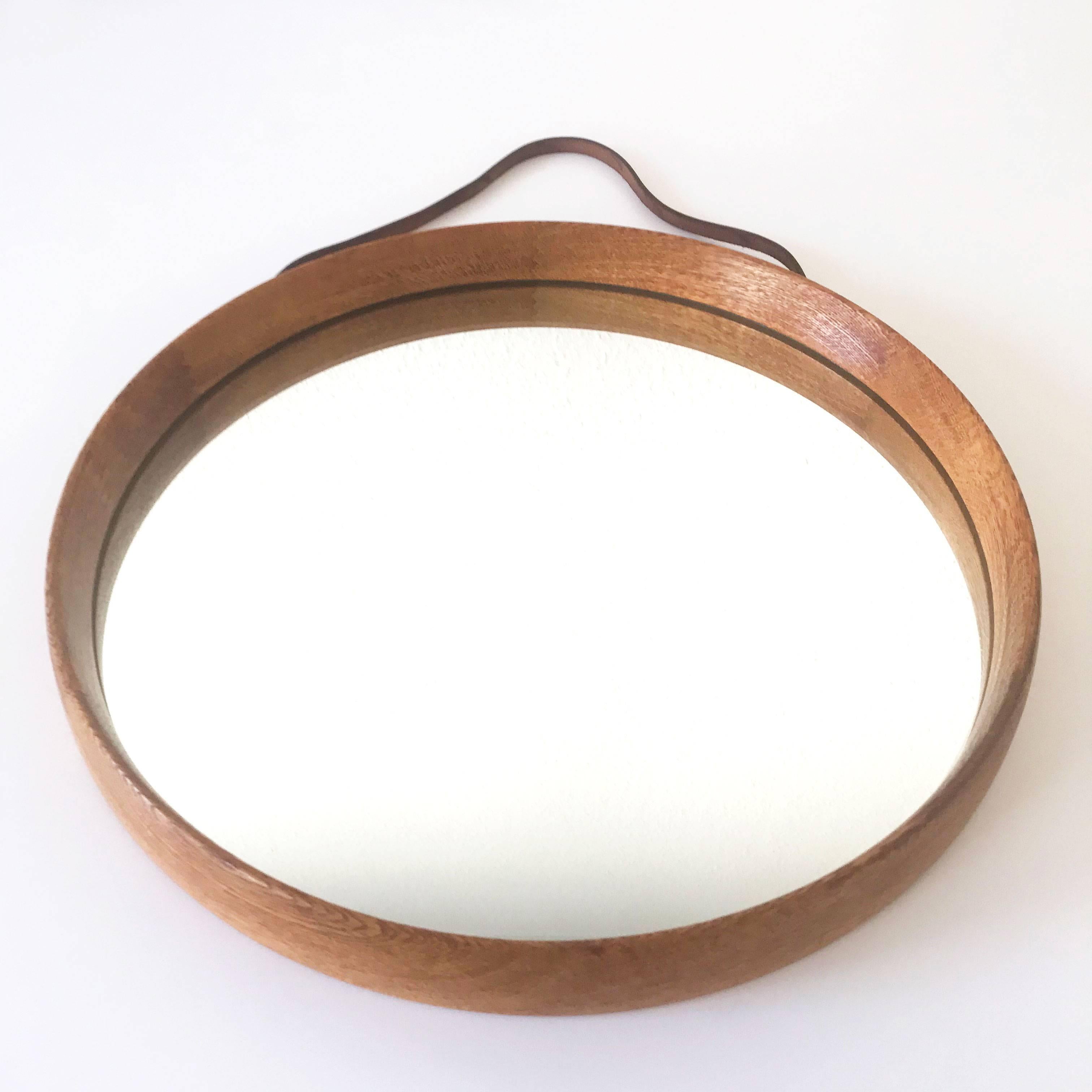 Mid-20th Century Mid Century Modern Wall Mirror by Uno & Östen Kristiansson for Luxus Sweden For Sale