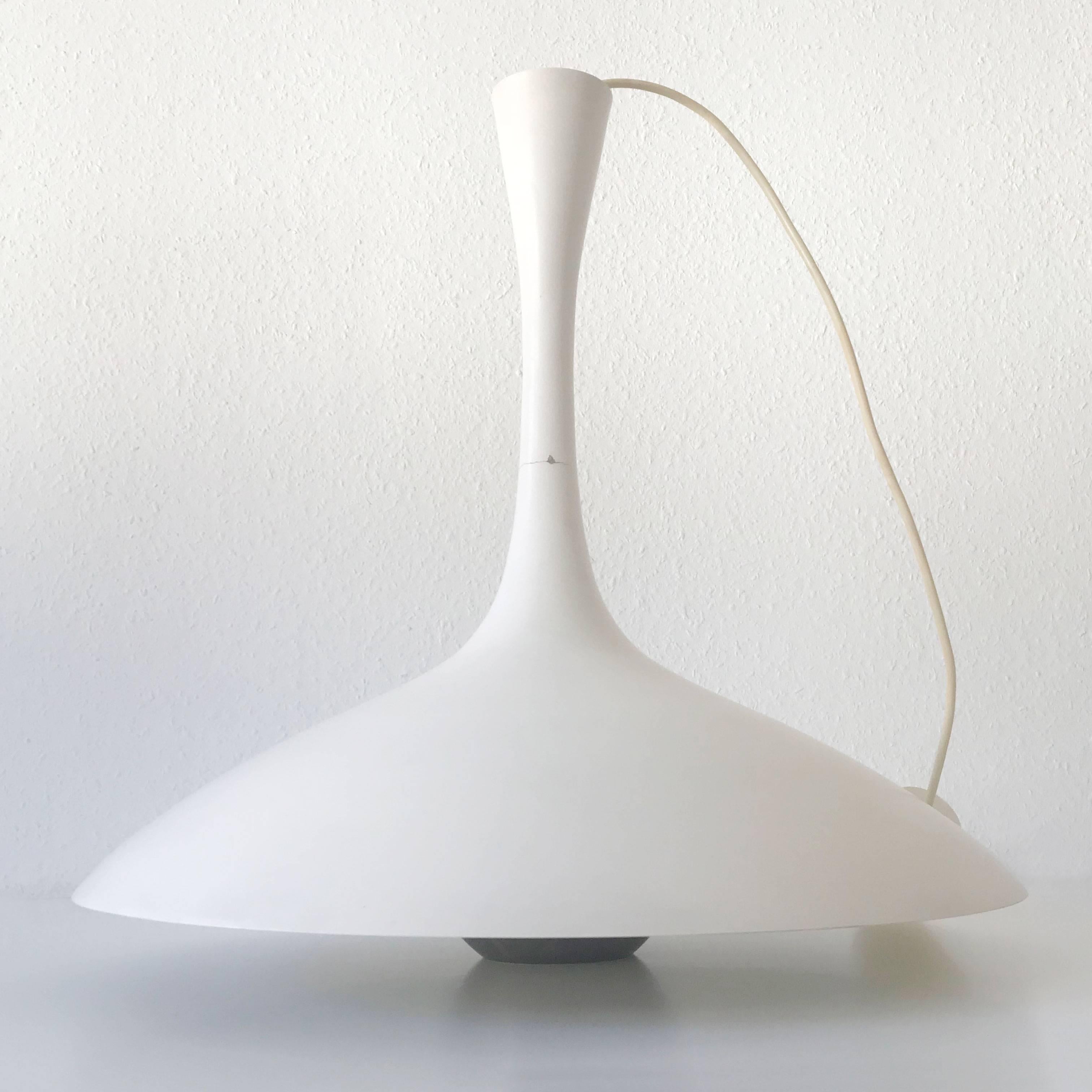 Brass Elegant Mid Century Modern Pendant Lamp or Hanging Light by Florian Schulz 1960s For Sale