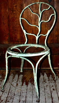 Durenne Foundries Garden Chair in the style of Jean-Michel Frank