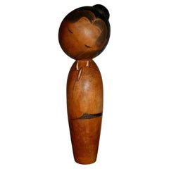 Important large Kokeshi Wood Doll