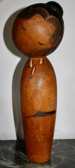 Important large Kokeshi Wood Doll