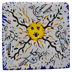Salvador Dali Surrealist Tile from 1954 'La Suite Catalane'