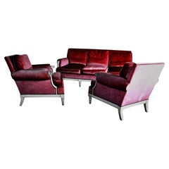 Maurice Hirsch, Sofa und Sessel aus den 1940er Jahren in Paris, im Stil Ludwigs XVI.
