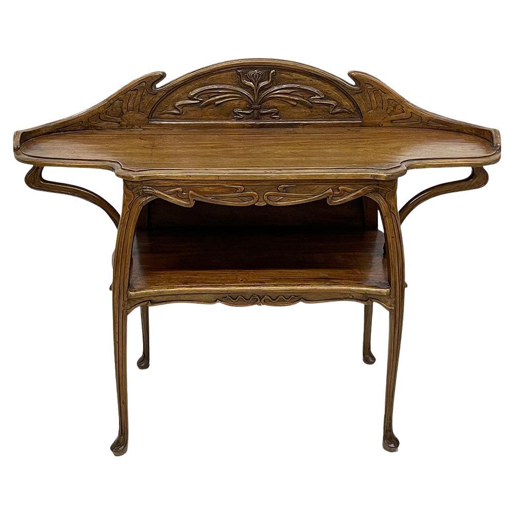 Art Nouveau wall side table, ca. 1900 For Sale