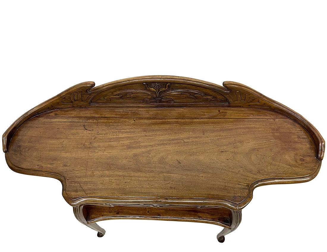 European Art Nouveau wall side table, ca. 1900 For Sale